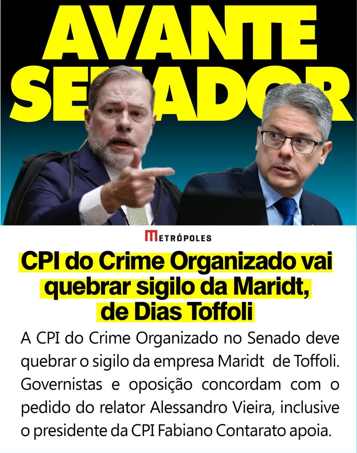 A Comissão Parlamentar de Inquérito (CPI) do Crime Organizado decidiu avançar nas investigações envolvendo a empresa Maridt, ligada ao ex-presidente do Supremo Tribunal Federal (STF), Dias Toffoli. De acordo com informações divulgadas por fontes próximas à CPI, a comissão aprovou a quebra de sigilo fiscal e bancário da empresa, com o objetivo de esclarecer possíveis irregularidades em suas operações financeiras. A decisão foi tomada após a análise de documentos preliminares que levantaram suspeitas sobre transações realizadas pela Maridt, que, segundo a publicação, podem estar relacionadas a atividades ilícitas investigadas pela CPI. Conforme relatado por membros da comissão, a quebra de sigilo é uma medida necessária para aprofundar as investigações e verificar a existência de vínculos entre a Maridt e esquemas de corrupção ou lavagem de dinheiro. Fontes ligadas à CPI afirmam que a empresa teria sido utilizada como intermediária em operações financeiras suspeitas, o que motivou a inclusão de seu nome nas investigações. Segundo o site que acompanha o caso, a CPI busca identificar a origem e o destino dos recursos movimentados pela Maridt, além de possíveis beneficiários envolvidos nas transações sob suspeita. A decisão de investigar a Maridt e sua relação com Dias Toffoli ocorre em um contexto de crescente pressão por transparência e responsabilização de figuras públicas envolvidas em escândalos de corrupção. De acordo com a publicação, a CPI do Crime Organizado tem intensificado seus esforços para desmantelar redes criminosas que operam em diversas esferas do poder, e a quebra de sigilo da Maridt é vista como um passo crucial nesse processo. Fontes próximas à comissão destacam que as investigações estão em andamento e que novas revelações podem surgir à medida que mais informações sejam obtidas a partir dos dados financeiros e fiscais da empresa.