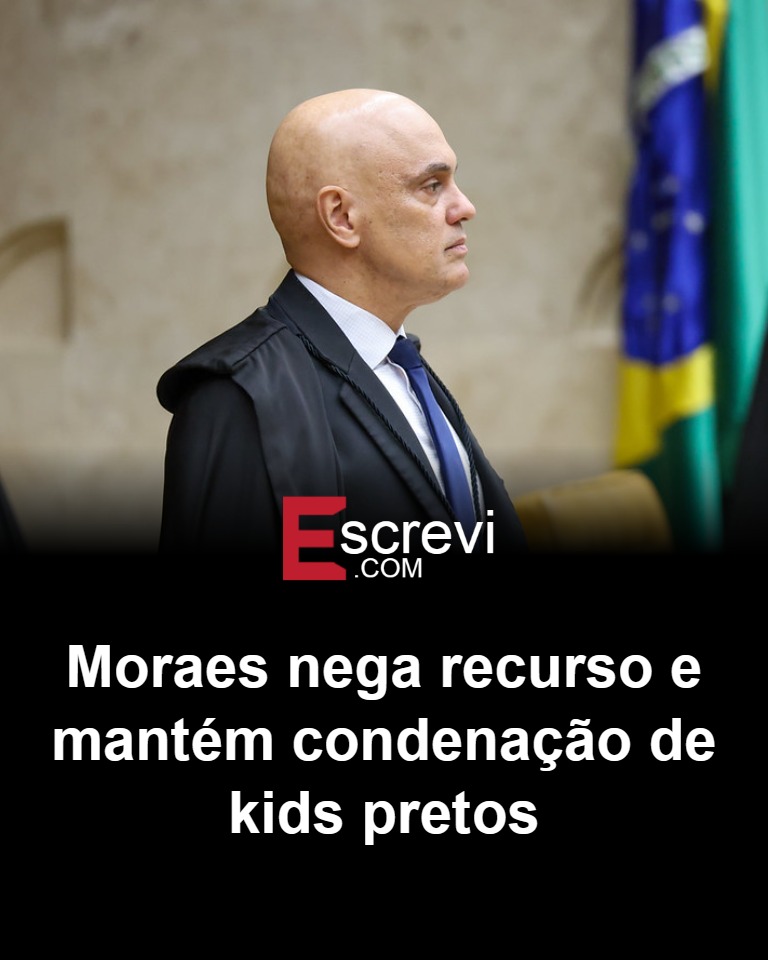 De acordo com informações publicadas pelo site Gazeta do Povo, o ministro Alexandre de Moraes, do Supremo Tribunal Federal (STF), negou um recurso e manteve a condenação de um grupo conhecido como "Kids Pretos". Segundo a publicação, Moraes afirmou que não houve “erro material, omissão ou contradição no que diz respeito ao mérito da condenação”. A decisão do ministro reforça o entendimento de que o julgamento foi conduzido de maneira adequada, sem falhas que pudessem justificar uma revisão da sentença. A Gazeta do Povo destaca que a decisão de Moraes é mais um capítulo em um caso que tem gerado debates e atenção pública. O site informa que a manutenção da condenação pelo ministro Moraes é um indicativo de que o STF está firme em sua posição sobre o caso, não encontrando motivos para alterar o veredicto anteriormente estabelecido. A publicação ressalta que a decisão foi tomada após uma análise detalhada dos argumentos apresentados no recurso, que não foram considerados suficientes para modificar o resultado do julgamento. Segundo a Gazeta do Povo, a decisão de Moraes é vista como um passo importante na reafirmação da justiça e da legalidade do processo, garantindo que o veredicto inicial seja mantido. Ainda conforme a Gazeta do Povo, a decisão de Alexandre de Moraes é significativa no contexto jurídico, pois reafirma a confiança no sistema judiciário e na condução dos processos legais. O site aponta que, ao negar o recurso, Moraes reforça a ideia de que o julgamento foi conduzido de maneira justa e imparcial, sem prejuízos para as partes envolvidas. A publicação conclui que a decisão do ministro é um reflexo da seriedade com que o STF trata os casos que chegam à sua jurisdição, buscando sempre a manutenção da justiça e da ordem legal.