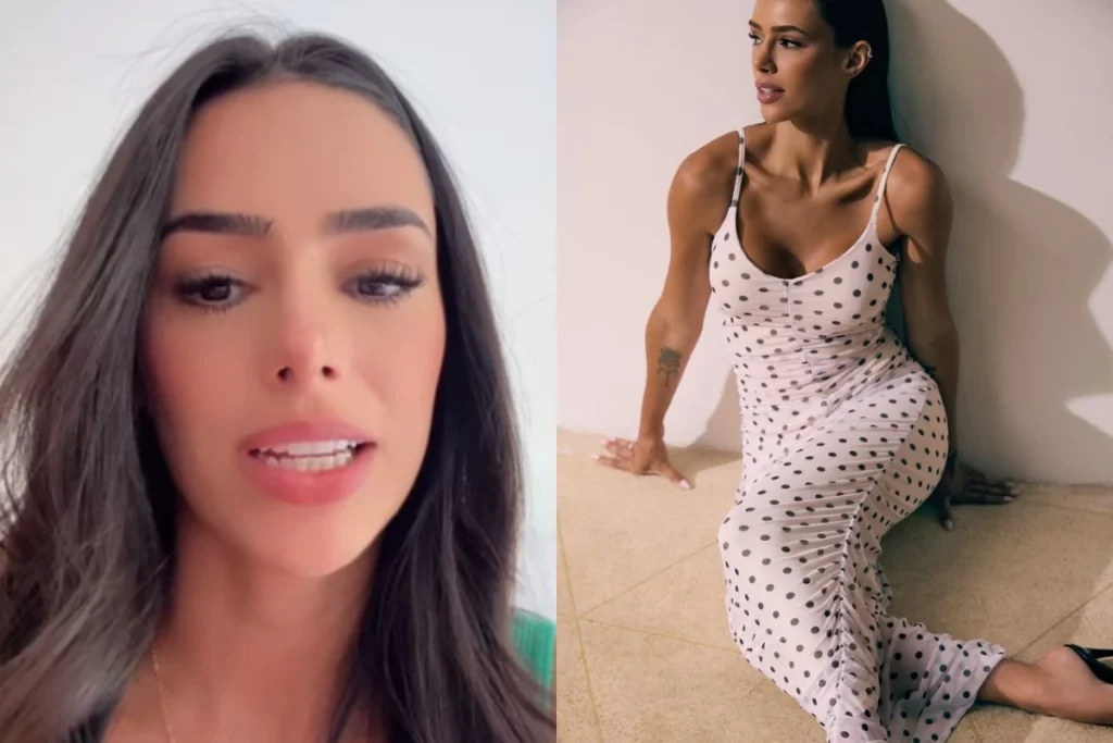 O que aconteceu com Bruna Biancardi e sua filha caçula? Bruna Biancardi compartilhou nas redes sociais um momento engraçado com sua filha Mel, fruto de seu relacionamento com Neymar Jr. A influenciadora apareceu com a roupa molhada, não de suor, mas de xixi da bebê, e levou a situação com bom humor. 😂 Como Bruna Biancardi reagiu ao incidente? Bruna tratou o incidente com bom humor, compartilhando o momento com seus seguidores e usando emojis de risada. Ela não se chateou e mostrou que encara os desafios da maternidade de forma leve e divertida. Qual é a relação de Bruna Biancardi com seus seguidores? Bruna mantém seus seguidores atualizados sobre sua rotina familiar, compartilhando momentos do dia a dia com suas filhas e atividades em família, como cozinhar e passear com os cachorros. O que Bruna Biancardi compartilhou antes do incidente com Mel? Antes do incidente, Bruna mostrou que estava na cozinha com sua filha mais velha, Mavie, preparando uma pizza. Ela também mencionou que separou um tempo para passear com os cachorros da família. Como Bruna Biancardi equilibra sua rotina familiar? Bruna parece equilibrar bem sua rotina, dedicando tempo para atividades com suas filhas e momentos de lazer, como cozinhar e passear ao ar livre, sempre compartilhando esses momentos com seus seguidores.