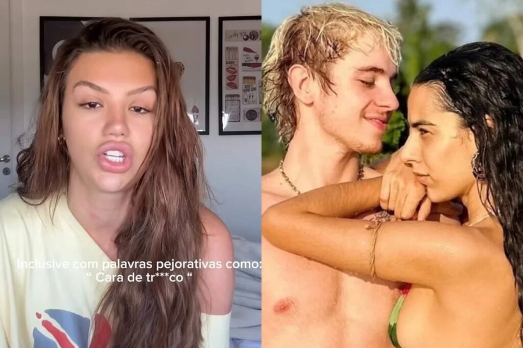 Quem é Vivi Wanderley e qual sua relação com Juliano Floss? Vivi Wanderley é uma influenciadora e ex-namorada de Juliano Floss. Ela revelou ter sofrido abusos psicológicos durante o relacionamento, além de se sentir traída por Juliano e Marina Sena, atual namorada dele. Como Marina Sena se envolveu na polêmica? Marina Sena, antes amiga de Vivi, apoiou-a em momentos difíceis, mas depois começou a namorar Juliano. Isso gerou acusações de traição por parte de Vivi, que se sentiu enganada. Qual foi a reação de Vivi ao descobrir o relacionamento de Juliano e Marina? Vivi desmoronou ao saber do affair entre Juliano e Marina, chegando a ser internada por três dias devido ao impacto emocional da descoberta. Quais foram as críticas feitas por Juliano Floss sobre Marina Sena? Juliano Floss criticou a aparência de Marina Sena antes de namorá-la, usando termos pejorativos e transfóbicos, o que foi revelado por Vivi em seu desabafo. Como os internautas reagiram à atitude de Marina Sena? Internautas criticaram Marina por sua atitude, especialmente após Juliano ter chamado outra pessoa de "talarica", gerando comparações e questionamentos sobre coerência. Qual foi a consequência das revelações de Vivi nas redes sociais? As revelações de Vivi geraram polêmicas e fofocas nas redes sociais, com internautas debatendo sobre o comportamento de Juliano e Marina, além de questões de abuso e transfobia.