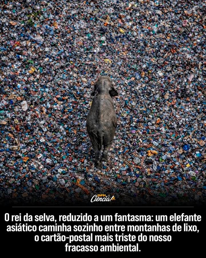 Por que a imagem do elefante no lixão é tão impactante? Ela simboliza a destruição ambiental causada pelo lixo humano, mostrando um elefante asiático, símbolo de força e sabedoria, vasculhando resíduos em busca de alimento. Quais são as consequências para os elefantes que buscam comida em lixões? Eles ingerem plásticos e produtos químicos, levando a bloqueios digestivos e contaminação, resultando em mortes lentas e dolorosas. Como a expansão humana afeta o habitat dos elefantes? O desmatamento e a urbanização fragmentam seus corredores migratórios, forçando-os a se aproximar de áreas humanas em busca de alimento. Por que os lixões são atraentes para os elefantes? Eles oferecem uma fonte fácil de comida, embora envenenada, atraindo elefantes famintos que não encontram alimento natural suficiente. Qual é o estado atual da população de elefantes asiáticos? Estão ameaçados de extinção, com menos de 50 mil vivendo em liberdade, cada perda representa um impacto significativo na biodiversidade. Como os elefantes contribuem para os ecossistemas florestais? Eles são engenheiros naturais e dispersores de sementes, essenciais para a saúde e regeneração dos ecossistemas florestais. O que a imagem do elefante no lixão nos obriga a confrontar? Ela nos confronta moralmente, mostrando o sofrimento causado por nossos sistemas de produção e descarte, refletindo nossa desconexão com a natureza. Quais soluções estão sendo adotadas para proteger os elefantes no Sri Lanka? Cercas elétricas seguras, zonas de alimentação longe de áreas habitadas e restauração de corredores ecológicos são algumas das medidas adotadas. Por que proteger os elefantes é crucial para o equilíbrio ecológico? Eles mantêm a saúde dos ecossistemas e o bem-estar das comunidades humanas que compartilham o território, sendo essenciais para o equilíbrio ecológico. Como a imagem do elefante no lixão nos desafia a agir? Ela nos desafia a repensar nosso consumo, gestão de resíduos e respeito pelos habitats naturais, promovendo mudanças reais para a conservação. O que perderemos se os elefantes desaparecerem? Perderemos uma parte essencial da nossa humanidade e da alma do planeta, além de um impacto irreparável na biodiversidade e nos ecossistemas. Como podemos transformar a resposta à imagem do elefante em mudanças reais? Adotando práticas sustentáveis, melhorando a gestão de resíduos e protegendo habitats naturais, podemos criar um futuro mais equilibrado e respeitoso.