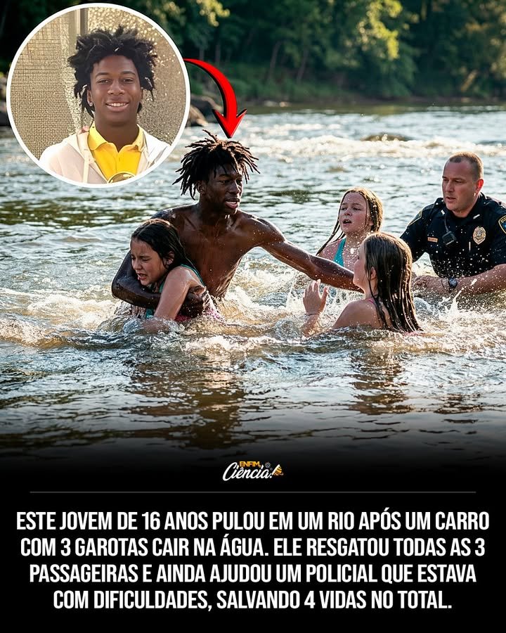 Quem é Corion Evans e por que ele é considerado um herói? Corion Evans, de 16 anos, é aclamado como herói por salvar quatro vidas no rio Pascagoula, EUA. Sua coragem e rapidez em uma situação perigosa inspiraram muitos. Como começou o incidente no rio Pascagoula? Tudo começou quando um carro com três passageiros caiu nas águas profundas do rio. Corion, sem hesitar, mergulhou para resgatar as vítimas. Quais foram as ações de Corion durante o resgate? Corion mergulhou imediatamente, conseguindo puxar as três vítimas para um local seguro, demonstrando coragem e rapidez impressionantes. Como Corion lidou com a exaustão do policial durante o resgate? Quando um policial que ajudava no resgate se cansou, Corion agiu rapidamente para ajudá-lo, evitando uma tragédia ainda maior. Qual foi o impacto das ações de Corion Evans na comunidade? As ações de Corion inspiraram pessoas em todo o país, tornando-o um exemplo de bravura e liderança, destacando a importância do altruísmo. Por que a história de Corion Evans é tão inspiradora? A história de Corion é inspiradora por sua coragem e altruísmo em salvar vidas, mostrando que mesmo jovens podem fazer a diferença em situações críticas. Quais qualidades de Corion foram evidentes durante o resgate? Corion demonstrou coragem, rapidez e altruísmo, qualidades que o destacaram como um verdadeiro herói em uma situação de perigo. Como a bravura de Corion pode influenciar outras pessoas? A bravura de Corion pode inspirar outros a agir com coragem e altruísmo em momentos de necessidade, promovendo ações positivas na comunidade. O que podemos aprender com a atitude de Corion Evans? Podemos aprender a importância de agir rapidamente e com coragem em situações de emergência, além de valorizar o altruísmo e a liderança. Como a história de Corion Evans pode impactar jovens de sua idade? A história de Corion pode motivar jovens a acreditar em seu potencial para fazer a diferença e a agir com responsabilidade e coragem em suas comunidades. Quais são as possíveis consequências de ações heroicas como as de Corion? Ações heroicas como as de Corion podem salvar vidas, inspirar comunidades e promover uma cultura de altruísmo e liderança entre jovens e adultos. Como a comunidade local reagiu ao ato heroico de Corion? A comunidade local ficou impressionada e grata, celebrando Corion como um herói e exemplo de bravura, destacando a importância de ações altruístas. Qual é a importância de reconhecer atos heroicos em nossa sociedade? Reconhecer atos heroicos incentiva comportamentos positivos, inspira outros a agir com coragem e fortalece o senso de comunidade e solidariedade. Como podemos incentivar mais jovens a seguirem o exemplo de Corion Evans? Podemos incentivar jovens a seguir o exemplo de Corion promovendo educação em primeiros socorros, liderança e a importância do altruísmo em suas comunidades.
