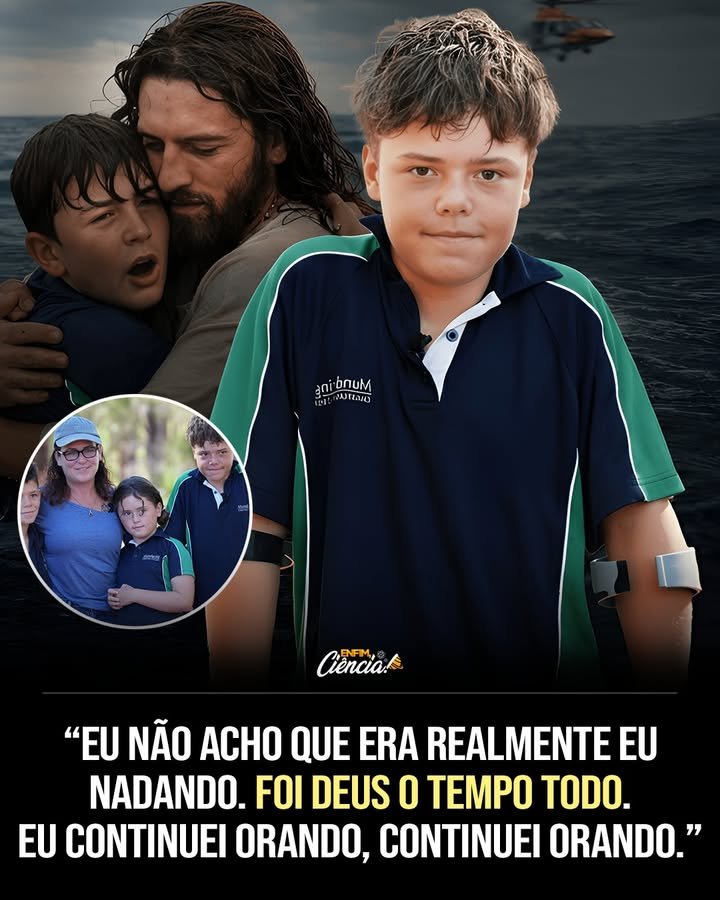 Como um garoto de 13 anos salvou sua família no oceano? Austin Appelbee nadou por quatro horas em águas frias e perigosas para salvar sua mãe e irmãos, que foram arrastados para o oceano na Austrália. O que levou a família a essa situação perigosa? Eles estavam em caiaques e pranchas de stand up paddle quando foram levados cerca de 4 quilômetros mar adentro. Qual foi a decisão crucial de Austin? Após conversar com sua mãe, Austin decidiu nadar de volta à costa para buscar ajuda, enfrentando ondas enormes e sem colete salva-vidas. Como Austin encontrou forças para nadar por tanto tempo? Ele rezou durante toda a natação e acreditou que foi Deus quem o guiou até a costa, prometendo se batizar se saísse vivo. Quais foram os desafios enfrentados por Austin durante a natação? Além das ondas enormes, ele não tinha colete salva-vidas e precisou manter o foco em continuar nadando, apesar do cansaço. O que aconteceu quando Austin finalmente chegou à costa? Ao tocar o fundo da praia, ele desabou de exaustão, mas ainda precisou correr 1,6 quilômetro para encontrar ajuda. Qual foi a reação das autoridades ao pedido de ajuda de Austin? As autoridades enviaram um helicóptero para localizar sua mãe, irmão de 12 anos e irmã de 8 anos, que estavam à deriva. Qual foi a extensão do desafio enfrentado pela família? A família derivou cerca de 14 quilômetros a partir de Quindalup e passou 10 horas na água antes de serem resgatados. Como a mãe de Austin descreveu a decisão de enviar o filho para buscar ajuda? Joanne Appelbee afirmou que foi uma das decisões mais difíceis de sua vida, mas necessária para garantir a segurança de todos. Qual foi o impacto emocional dessa experiência para Austin? A experiência reforçou sua fé e determinação, levando-o a acreditar que sua sobrevivência foi um milagre divino. Como essa história inspiradora pode impactar outras pessoas? A coragem e determinação de Austin podem servir de exemplo de bravura e fé em situações extremas, inspirando outros a nunca desistirem. Quais lições podemos aprender com a história de Austin? A importância da coragem, fé e determinação em momentos de crise, além do poder do amor familiar e da esperança. Como a comunidade reagiu ao ato heroico de Austin? A história de Austin tocou muitos corações, destacando a bravura de um jovem que enfrentou o impossível para salvar sua família. O que essa história nos ensina sobre a força interior? Mostra que, mesmo em situações desesperadoras, a força interior e a fé podem nos guiar e ajudar a superar desafios inimagináveis. Como Austin planeja honrar sua promessa após essa experiência? Ele pretende se batizar, cumprindo a promessa feita durante sua jornada de sobrevivência, como um gesto de gratidão e fé.