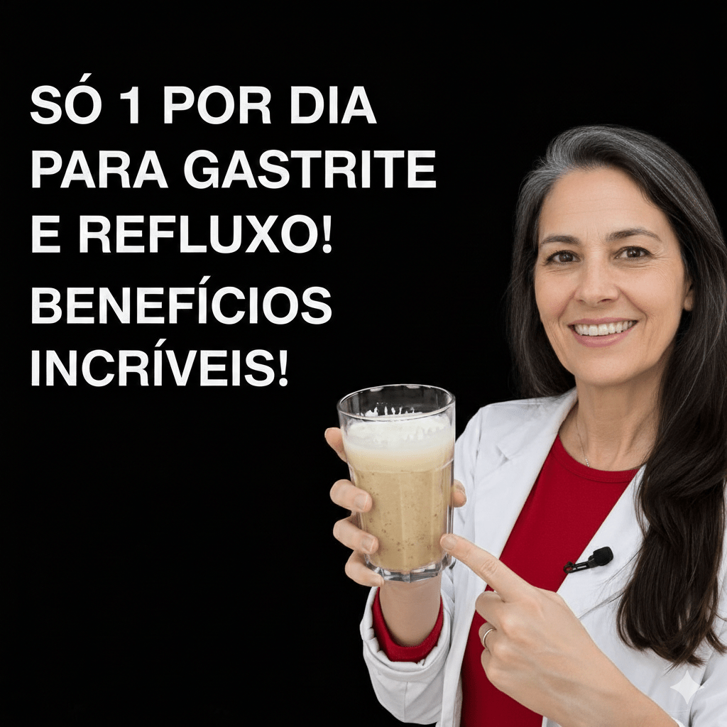 Só 1 copo por dia para ajudar na gastrite, no refluxo e na digestão! Fácil, econômico e perfeito para começar o dia