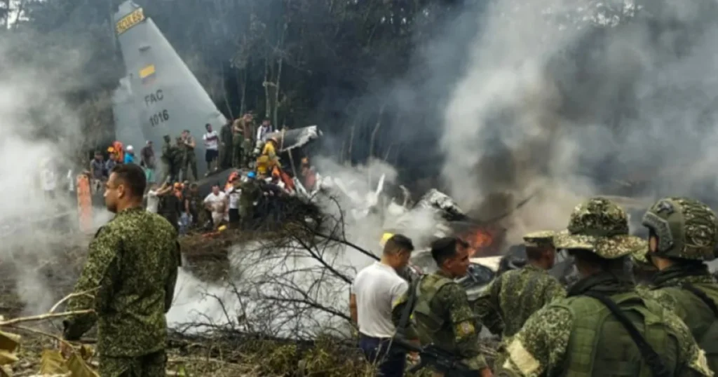 Tragédia na Colômbia: queda de avião militar já soma 66 mortos