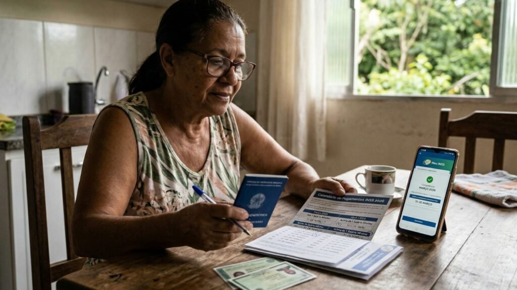 **INSS Libera Depósitos de Março: Quando Aposentados, Pensionistas e Segurados Recebem?** Os **pagamentos do INSS** referentes ao mês de março já começaram, e é essencial que os segurados fiquem atentos ao número final do benefício para saber quando o dinheiro será depositado. Mas como funciona esse processo e quais são os passos para garantir que o pagamento seja recebido sem problemas? **Como Consultar a Data de Pagamento?** Segundo a publicação, a forma mais prática de verificar a data exata do depósito é acessando o serviço de extrato de pagamento no aplicativo ou site do **Meu INSS**. Por meio dessa plataforma, o segurado pode visualizar não apenas a data do depósito, mas também o valor liberado e o histórico do benefício. É importante lembrar que, para realizar a consulta, é necessário ter em mãos os dados pessoais que costumam ser solicitados nos canais oficiais. **Quem Recebe Primeiro?** O cronograma de pagamentos segue uma divisão bem conhecida. Primeiramente, recebem os segurados que ganham até um **salário mínimo**. Para esses beneficiários, os depósitos referentes à competência de março começaram em 25 de março. Em seguida, entram os beneficiários que recebem valores acima do piso previdenciário, com pagamentos iniciando em 1º de abril. **Qual é o Valor do Piso e do Teto Previdenciário em 2026?** Em 2026, o piso previdenciário foi ajustado para R$ 1.621,00, acompanhando o novo mínimo nacional. Já o teto do INSS foi reajustado para R$ 8.475,55. Esses valores são fundamentais para entender a faixa de pagamento, mas é importante destacar que o valor exato pode variar conforme o tipo de benefício e o histórico do segurado. **O Que Fazer em Caso de Bloqueios ou Pendências?** Bloqueios cadastrais, dados desatualizados, pendências de prova de vida e inconsistências no cadastro podem atrasar o recebimento. Nesses casos, a orientação é verificar a situação primeiro no aplicativo **Meu INSS**. Se necessário, o segurado deve buscar atendimento pelo telefone 135 ou em uma agência do INSS. Quanto mais cedo o segurado confere o extrato e identifica qualquer alerta, menor a chance de surpresas no calendário de pagamento. **Por Que a Consulta Preventiva é Importante?** A consulta preventiva é o caminho mais simples para evitar dores de cabeça no mês de pagamento. Ao verificar antecipadamente o extrato e a situação cadastral, o segurado pode identificar e resolver possíveis problemas antes que eles afetem o recebimento do benefício. Isso garante que o pagamento ocorra de forma tranquila e sem atrasos. Em resumo, estar atento ao calendário de pagamentos e utilizar as ferramentas disponíveis, como o aplicativo **Meu INSS**, são passos fundamentais para garantir que os depósitos sejam recebidos corretamente. A organização e a proatividade são aliadas importantes para todos os segurados do INSS.