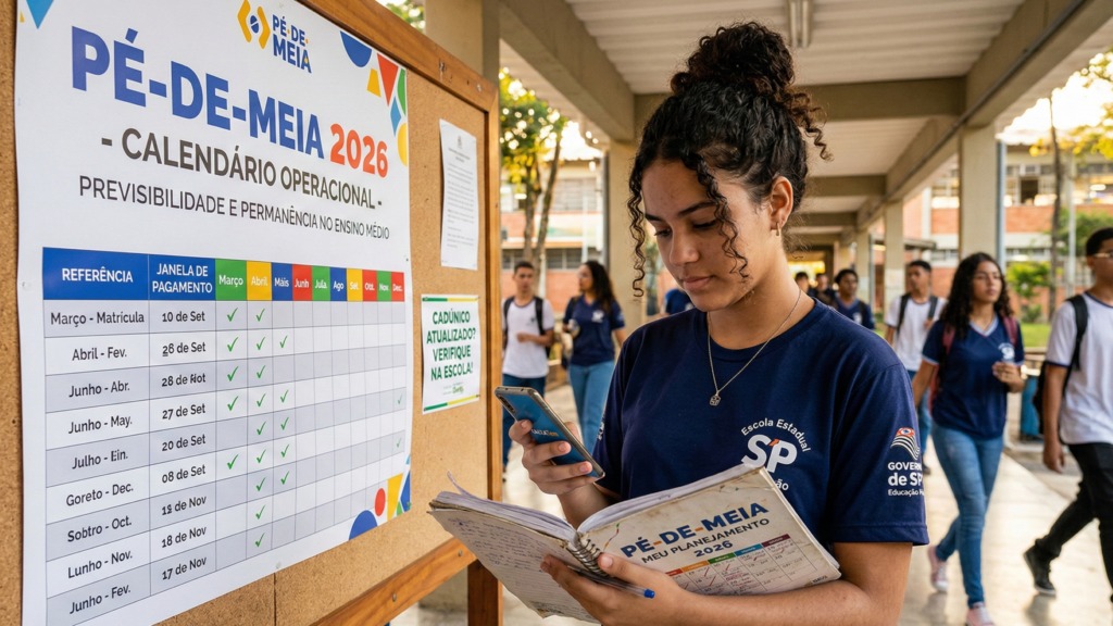 O **Pé-de-Meia 2026** inicia nesta semana o pagamento da primeira parcela do ano, atraindo a atenção de milhões de estudantes em todo o país. Este programa, que é um importante incentivo para a educação, começa com o depósito inicial conhecido como **incentivo de matrícula**, no valor de R$ 200. Segundo a publicação, o pagamento será realizado entre os dias 23 e 30 de março, variando conforme o mês de nascimento dos beneficiários. Este calendário de pagamentos é aguardado ansiosamente, pois marca o início de um novo ciclo de apoio financeiro para estudantes, permitindo que muitos planejem suas despesas educacionais com mais segurança. De acordo com o site O Antagonista, a movimentação em torno do **Pé-de-Meia 2026** não apenas beneficia diretamente os estudantes, mas também reacende discussões sobre a importância de programas de incentivo financeiro na educação. O depósito inicial de R$ 200 é visto como um alívio para muitos, especialmente em um cenário econômico desafiador. Este valor, embora modesto, pode ser crucial para cobrir despesas imediatas relacionadas à educação, como material escolar e transporte. Além disso, o calendário de pagamentos, que é organizado de acordo com o mês de nascimento, ajuda a distribuir o fluxo de caixa de maneira mais equilibrada ao longo do mês, evitando congestionamentos e garantindo que todos recebam o benefício de forma ordenada. O impacto do **Pé-de-Meia 2026** vai além do suporte financeiro imediato. Segundo a publicação, este tipo de programa tem o potencial de incentivar a continuidade dos estudos, reduzindo a evasão escolar e promovendo a inclusão educacional. Ao garantir um auxílio financeiro regular, o programa permite que estudantes de diversas origens socioeconômicas tenham melhores condições de se dedicar aos estudos. Assim, o **Pé-de-Meia 2026** não apenas contribui para o alívio financeiro imediato, mas também desempenha um papel fundamental na construção de um futuro educacional mais equitativo e acessível para todos.