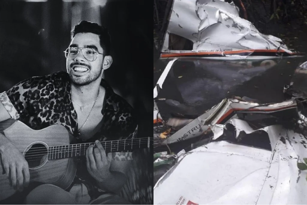 Quem foi Gabriel Diniz e por que sua morte chocou o Brasil? Gabriel Diniz foi um cantor brasileiro que alcançou fama nacional com o hit "Jenifer". Sua morte em um acidente aéreo em 2019, aos 28 anos, chocou o país devido ao seu sucesso recente e carisma. Como ocorreu o acidente aéreo que vitimou Gabriel Diniz? O acidente ocorreu quando o monomotor em que Gabriel viajava caiu em uma área de mangue em Sergipe. Ele estava a caminho de Maceió para comemorar o aniversário da namorada. Quais foram as causas apontadas para o acidente aéreo? Investigações indicaram condições meteorológicas adversas e falhas na condução do voo. A aeronave não tinha autorização para transportar passageiros, sendo destinada a voos de instrução. Qual foi a reação do público e da mídia à morte de Gabriel Diniz? A morte gerou forte comoção nacional. Fãs, artistas e apresentadores prestaram homenagens nas redes sociais e na TV, destacando o impacto que Gabriel havia conquistado em pouco tempo. Por que a trajetória de Gabriel Diniz é tão lembrada? Gabriel Diniz é lembrado por sua rápida ascensão e o sucesso de "Jenifer". Sua morte precoce e trágica marcou o entretenimento brasileiro, gerando repercussão e emoção contínuas entre fãs.