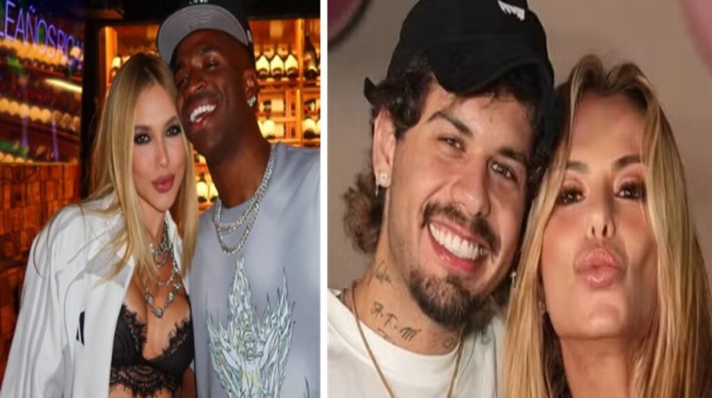 Quem é o caçula de Virgínia Fonseca e Zé Felipe? O caçula é José Leonardo, de um ano e seis meses, nomeado em homenagem ao avô, o sertanejo Leonardo. Por que a foto do filho de Virgínia Fonseca chamou atenção? A foto chamou atenção por mostrar o pequeno vestindo uma camisa do jogador Vini Jr, encantando a mãe e os seguidores. Como Poliana, avó do menino, reagiu à foto? Poliana, avó do menino, comentou com carinho, chamando o neto de "perfeito" e elogiando sua beleza. Como está a relação entre Virgínia Fonseca e Zé Felipe após a separação? Apesar da separação, eles mantêm uma relação amigável, morando no mesmo condomínio para facilitar o convívio com os filhos. Qual atitude de Zé Felipe repercutiu nas redes sociais? Durante um show, Zé Felipe dedicou flores a suas ex, Virgínia e Ana Castela, justificando que era um gesto de carinho. Como Zé Felipe surpreendeu Virgínia e os filhos durante a viagem? Ele emprestou seu avião para a viagem e enviou flores para as filhas, mostrando apoio e carinho. O que Virgínia Fonseca está fazendo nos EUA? Ela está acompanhando o namorado Vini Jr nos jogos da Seleção Brasileira, aproveitando para passear com os filhos.