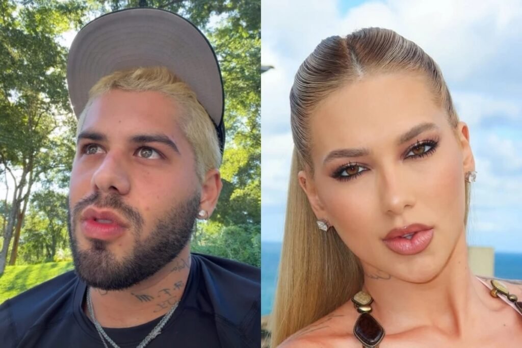 Zé Felipe e Virginia estão em rivalidade após separação? Zé Felipe esclareceu que não há rivalidade com Virginia após a separação. Ele destacou que ambos são pais responsáveis e que não houve briga no término. Como Zé Felipe descreve sua relação com Virginia após o término? Ele expressou gratidão por Virginia, afirmando que, sem ela, não teria seus três filhos, que considera a maior bênção de sua vida. Por que as pessoas acreditam em uma rivalidade entre Zé Felipe e Virginia? Zé Felipe mencionou que muitos procuram brigas porque isso vende, mas garantiu que não há conflitos entre eles, apenas gratidão. Qual é a mensagem principal de Zé Felipe sobre a separação? A mensagem principal é que, apesar da separação, há respeito e gratidão mútua, sem espaço para rivalidades ou brigas.