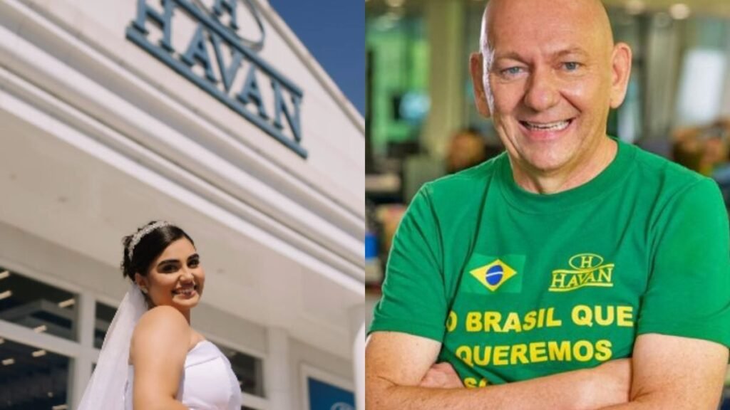 Havia algo inesperado naquele caminho até o casamento, e não era o vestido, nem a cerimônia, nem a pressa do grande dia. O que uma **noiva** foi fazer dentro de uma loja da **Havan**, em **Itajaí**, pouco antes de dizer “sim”? E por que esse momento, que parecia apenas curioso, acabou chamando atenção nas redes e chegando até **Luciano Hang**? A cena já desperta perguntas por si só. Em vez de seguir direto para o altar, ela escolheu parar em um lugar que, para muita gente, poderia parecer improvável para um ensaio de casamento. Mas seria só uma escolha diferente de cenário? Ou havia ali um motivo mais pessoal, mais antigo, mais carregado de memória? Quem viu a publicação neste domingo (5) percebeu que não se tratava apenas de fotos bonitas. A noiva, identificada como **Emanuelle**, apareceu registrando imagens na loja antes da cerimônia. E isso bastou para gerar repercussão. Internautas começaram a comentar, compartilhar e reagir ao momento. “**Sim, eu vi! Foi ontem! Que linda!**”, escreveu uma pessoa. Outra reforçou o impacto da cena com um relato direto: “**Estava na Havan nessa hora! Que maravilha!**”. Mas por que justamente ali? O que havia naquele espaço para torná-lo importante o suficiente para entrar em um dos dias mais marcantes da vida dela? A resposta começou a aparecer aos poucos. Emanuelle é **apaixonada pela marca desde a infância**. Isso muda tudo? Para ela, sim. Porque a escolha não foi aleatória, nem feita apenas para surpreender. Ela decidiu voltar ao local onde viveu um **momento especial aos 15 anos**. E é esse detalhe que transforma a história em algo maior do que uma simples sessão de fotos. Então o ensaio era sobre a loja? Sobre a marca? Ou sobre memória? Talvez sobre tudo isso ao mesmo tempo. Ao retornar à Havan antes do casamento, a noiva não estava apenas posando para a câmera. Ela estava revisitando uma parte da própria história, conectando passado e presente em um único gesto. E isso explica por que tanta gente se interessou. Durante as fotos, outro detalhe chamou atenção. Ela também tocou o **tradicional sino da loja** antes de seguir para a cerimônia. Um gesto simples? Talvez. Mas, dentro do contexto, ele ganhou peso simbólico. Como se aquele instante marcasse uma passagem. Como se, antes de começar uma nova etapa, ela quisesse passar por um lugar que já tinha significado em outra fase da vida. E foi justamente essa homenagem que chegou até **Luciano Hang**. Como ele reagiu? Com uma mensagem pública de agradecimento. “**Sem palavras pra agradecer esse carinho que a Emanuelle tem pela Havan. Parabéns pelo seu casamento, que Deus abençoe grandemente a vida de vocês**”, comentou o empresário. A reação parou por aí? Não. Hang ainda destacou algo que ajuda a entender por que o caso repercutiu tanto. Ele disse que fica feliz em ver a **Havan presente em etapas diferentes da vida das pessoas**. A frase parece simples, mas revela o ponto central de toda a história: para Emanuelle, a loja não foi apenas um cenário improvável. Foi um lugar afetivo, ligado a lembranças reais e agora também a um novo começo. E então veio a frase que resumiu o tom da resposta e deu ainda mais força ao episódio: “**Muito obrigado e um abraço do Véio da Havan**”. No fim, o que parecia apenas uma escolha inusitada para fotos de casamento revelou algo mais profundo. Não era só sobre posar antes da cerimônia. Não era só sobre viralizar. Era sobre voltar a um lugar importante, reviver uma memória da adolescência, tocar o sino e seguir para o altar levando consigo um pedaço da própria trajetória. É por isso que a história chamou tanta atenção. Porque, no momento em que todos esperavam o roteiro comum de um casamento, Emanuelle fez outra coisa: transformou uma lembrança antiga em parte oficial do seu grande dia. E foi exatamente esse gesto, ao mesmo tempo pessoal e inesperado, que provocou a reação de **Luciano Hang** e rendeu, no fim, o prometido **“abraço do véio”**.