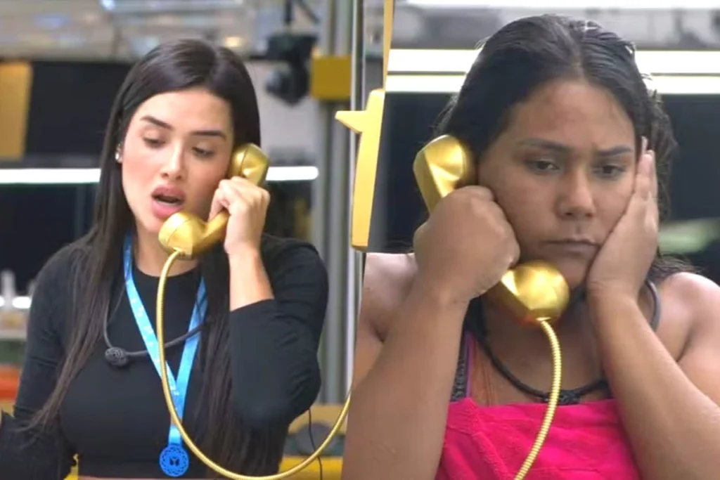 O que aconteceu quando o Big Fone tocou no BBB26? 📞 Na tarde de sábado, o Big Fone surpreendeu os brothers com uma ação especial. Jordana atendeu a primeira ligação e foi ao Confessionário, onde ganhou um prêmio exclusivo. Qual foi a instrução dada a Jordana após atender o Big Fone? Jordana foi informada de que o Big Fone tocaria novamente e que ela poderia ampliar sua conquista se acertasse quem atenderia a próxima chamada. Quem Jordana escolheu como possíveis atendentes da segunda chamada? Jordana fez três palpites: Samira, Leandro Boneco e Gabriela. No entanto, Chaiany foi quem atendeu a segunda ligação. O que Chaiany ganhou ao atender a segunda chamada do Big Fone? Assim como Jordana, Chaiany também recebeu uma recompensa especial ligada à ação do Big Fone. Jordana conseguiu o prêmio extra ao acertar o palpite? Não, Jordana não acertou quem atenderia a segunda chamada e, portanto, não conquistou o prêmio extra, mas manteve seu benefício inicial. Qual era a dinâmica prevista caso Jordana acertasse o palpite? Se Jordana tivesse acertado, ela garantiria uma experiência VIP adicional, mas celebrou sua conquista inicial mesmo sem o bônus. Como o Big Fone impactou a rotina da casa do BBB26? Com duas chamadas em sequência, o Big Fone alterou a rotina da casa, mantendo os participantes atentos e distribuindo prêmios para Jordana e Chaiany.