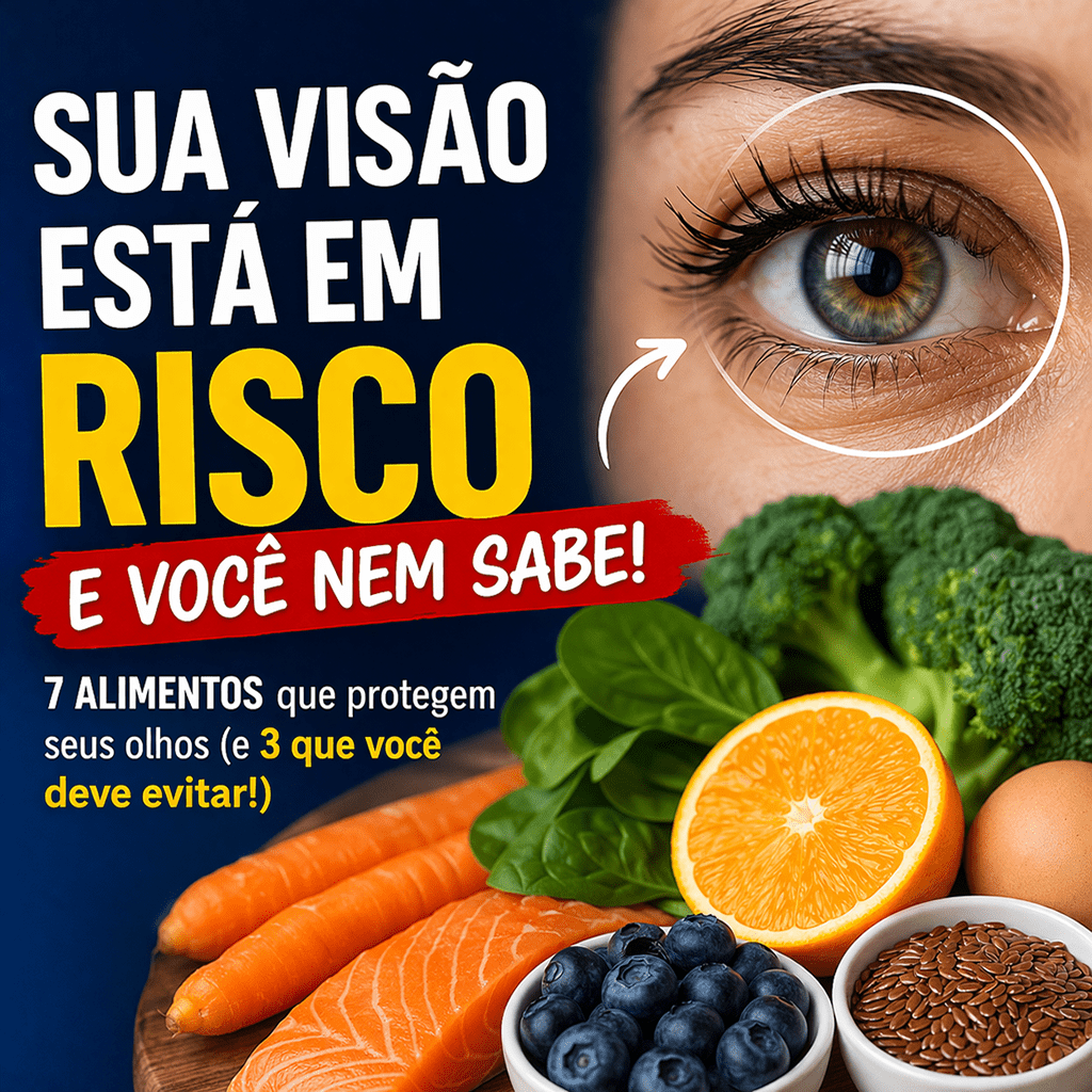 Top 5 alimentos que protegem sua visão + os piores que você precisa evitar!