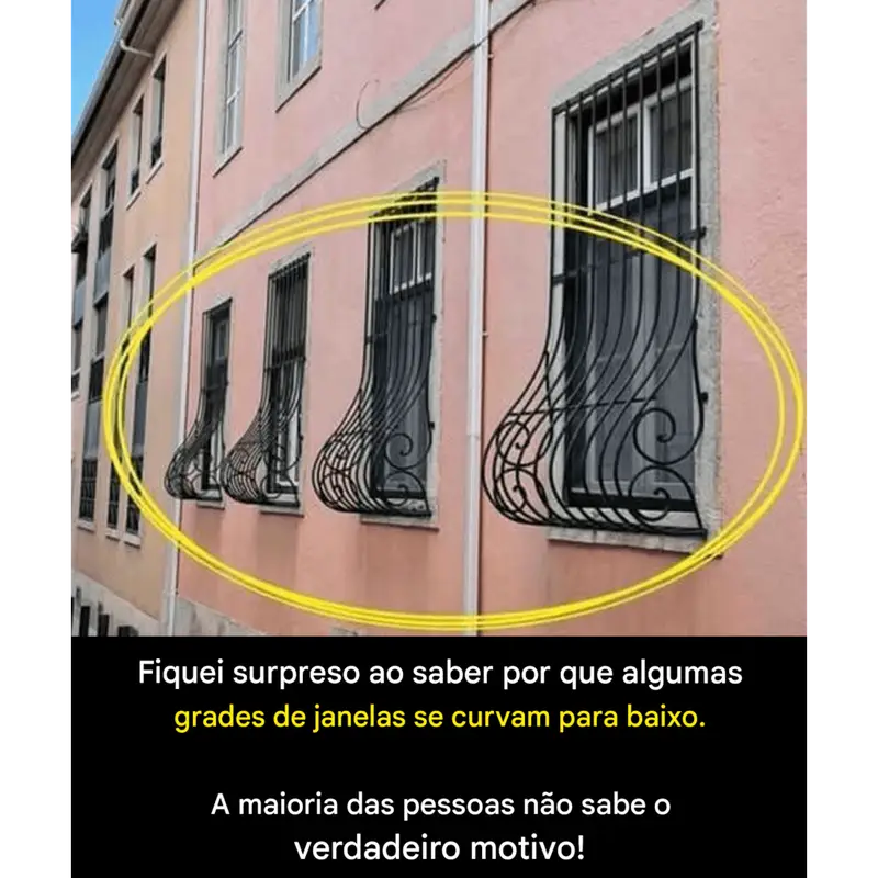 Por que algumas janelas têm barras curvas? Descubra o segredo por trás desse detalhe