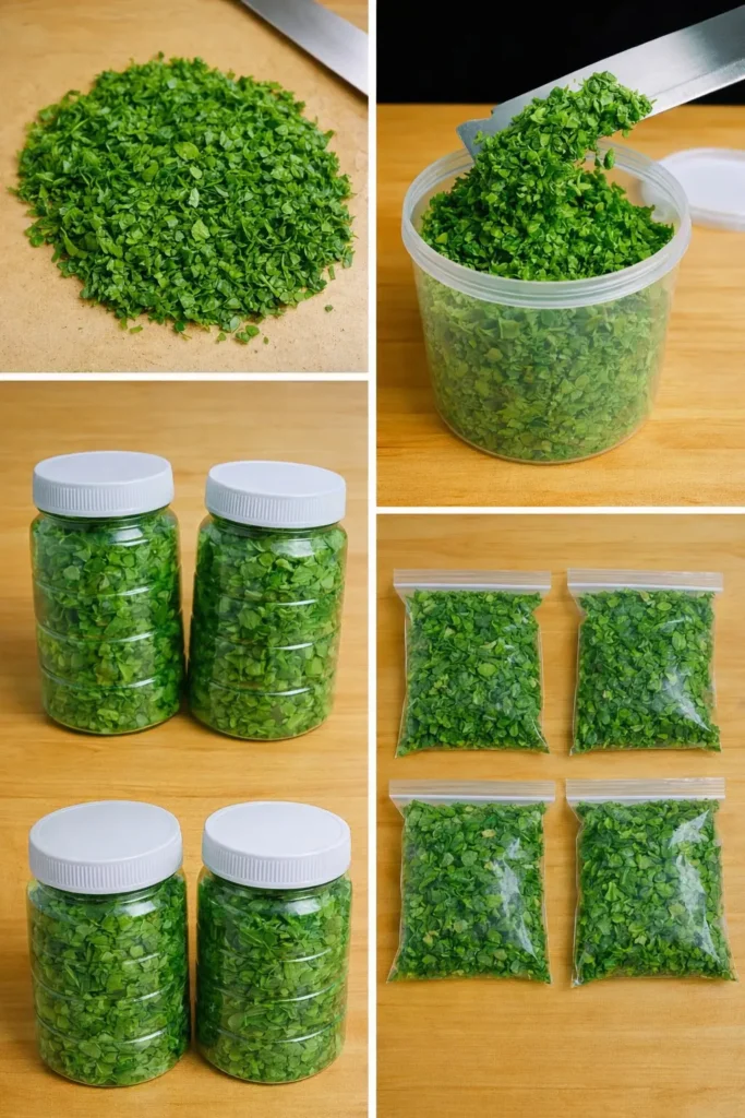 Como conservar a salsa fresca por mais tempo: truques simples que realmente funcionam