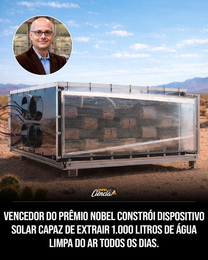 Como Omar Yaghi revolucionou a captação de água do ar? Omar Yaghi, químico da Universidade da Califórnia em Berkeley, desenvolveu uma máquina inovadora que produz até 1.000 litros de água potável por dia a partir do ar, mesmo em áreas com menos de 20% de umidade. Qual é a tecnologia por trás dessa máquina de captação de água? A máquina utiliza Estruturas Metal-Orgânicas (MOFs), materiais porosos que capturam moléculas de água do ar e, quando aquecidos, liberam a umidade para condensação em água limpa. Como a máquina funciona em áreas sem eletricidade? O dispositivo opera com calor de baixa intensidade, como a luz solar, permitindo que funcione fora da rede elétrica, sem depender de eletricidade, ideal para regiões remotas. Qual é o tamanho e a portabilidade do dispositivo? Com o tamanho aproximado de um contêiner de transporte de 20 pés, a unidade é portátil e pode ser instalada em vilarejos desérticos, ilhas ou áreas atingidas por desastres. Quais são as aplicações práticas dessa tecnologia? A máquina pode fornecer água potável em regiões afetadas por secas ou furacões, especialmente quando os sistemas centrais de água e energia estão danificados. Como a química reticular contribuiu para essa inovação? A química reticular, trabalho vencedor do Nobel de Yaghi, possibilitou o desenvolvimento dos MOFs, essenciais para a captação eficiente de água do ar. Quais são os benefícios ambientais dessa tecnologia? A tecnologia oferece uma solução sustentável para a escassez de água, reduzindo a dependência de fontes tradicionais e minimizando o impacto ambiental. Como essa inovação pode impactar comunidades em regiões áridas? Ela pode transformar a vida em comunidades áridas, fornecendo uma fonte confiável de água potável, melhorando a saúde e a qualidade de vida. Quais são as limitações da máquina de captação de água? Embora eficaz, a capacidade de 1.000 litros por dia pode não atender grandes populações, mas é ideal para pequenas comunidades ou situações de emergência. Como a Atoco planeja expandir o uso dessa tecnologia? A empresa busca parcerias para ampliar a produção e distribuição, tornando a tecnologia acessível a mais regiões necessitadas. Qual é o potencial dessa tecnologia para o futuro da água potável? Com a crescente escassez de água, essa inovação pode ser crucial para garantir o acesso a água potável em todo o mundo, especialmente em áreas vulneráveis. Como a captação de água do ar pode complementar outras fontes de água? Ela pode atuar como uma fonte suplementar, especialmente em períodos de seca, aliviando a pressão sobre recursos hídricos tradicionais. Quais são as perspectivas de custo para a implementação dessa tecnologia? Embora inicialmente possa ser caro, a produção em escala e avanços tecnológicos podem reduzir custos, tornando-a mais acessível. Como a inovação de Yaghi se compara a outras tecnologias de captação de água? A eficiência em baixa umidade e operação sem eletricidade destacam essa tecnologia em relação a outras soluções de captação de água. Qual é o impacto social esperado dessa tecnologia em comunidades carentes? A disponibilidade de água potável pode melhorar a saúde, educação e oportunidades econômicas, transformando comunidades carentes. Como a tecnologia de Yaghi pode influenciar políticas públicas de água? Ela pode inspirar políticas que incentivem o uso de tecnologias sustentáveis para enfrentar a escassez de água e promover a segurança hídrica. Quais são os desafios para a adoção em larga escala dessa tecnologia? Desafios incluem custos iniciais, infraestrutura de distribuição e adaptação a diferentes condições climáticas e geográficas. Como a inovação de Yaghi pode inspirar futuras pesquisas em captação de água? Ela abre caminho para novas pesquisas em materiais avançados e métodos de captação de água, incentivando soluções criativas para desafios hídricos. Qual é a importância do Prêmio Nobel para a tecnologia de Yaghi? O Nobel destaca a relevância científica e social da tecnologia, aumentando sua visibilidade e potencial para atrair investimentos e parcerias. Como a máquina de Yaghi pode ser integrada a sistemas de água existentes? Ela pode complementar sistemas existentes, fornecendo água em situações de emergência ou em locais onde a infraestrutura é limitada.