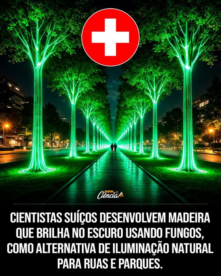 A madeira brilhou onde ninguém esperava, e isso mudou a forma de olhar para um material tão antigo quanto familiar. Como algo tão comum pode emitir luz? A resposta começa longe da ficção e perto da pesquisa científica. Em um laboratório na **Suíça**, pesquisadores do instituto **Empa** passaram a investigar uma combinação incomum: **madeira** e **fungos bioluminescentes**. O interesse não surgiu por acaso. Esses organismos têm a capacidade de produzir uma luz suave, de tom **esverdeado**, como parte do próprio metabolismo. Mas isso é realmente novo? Não exatamente. Nas florestas, esse fenômeno é conhecido há séculos como **madeira luminosa**. O que muda agora é a forma de observá-lo. Em vez de apenas registrar um efeito curioso da natureza, os pesquisadores estudam o processo com uma abordagem científica, buscando entender como ele poderia ser aplicado no desenvolvimento de **materiais sustentáveis**. E como essa luz aparece dentro da madeira? O processo acontece quando o fungo cresce no interior do material. À medida que coloniza a madeira, ele produz luminosidade por meio de uma **reação química natural**. Nessa reação, participam compostos como a **luciferina** e **enzimas específicas**, responsáveis por tornar visível esse brilho discreto. Não se trata de eletricidade, nem de um revestimento artificial. A luz nasce do próprio funcionamento biológico do organismo. Se a madeira pode brilhar, então ela já poderia substituir lâmpadas? Ainda não. A luminosidade observada é **tênue**, insuficiente para ocupar o lugar da **iluminação elétrica**. Esse ponto é importante porque define o alcance real da experiência. O que está em jogo não é uma solução pronta para iluminar casas ou ruas, mas uma demonstração concreta de que a **biologia** pode abrir caminhos inesperados para o **design de materiais**. Então por que esse experimento chama tanta atenção? Porque ele desloca a pergunta principal. Em vez de pensar apenas em intensidade luminosa, a pesquisa convida a imaginar o que acontece quando processos vivos passam a participar da criação de novos materiais. A madeira, tradicionalmente associada à construção, ao mobiliário e ao acabamento, ganha outra possibilidade quando interage com organismos capazes de gerar luz. Isso significa que o foco está menos no objeto final e mais no potencial da ideia? Sim. Mais do que uma **lâmpada natural** pronta para uso, essa madeira luminosa aponta para uma direção de pesquisa. Ela sugere que recursos tradicionais podem ser transformados por processos biológicos em materiais **inovadores**, **sustentáveis** e surpreendentes. O interesse está justamente nessa mudança de perspectiva: usar o que já existe na natureza não apenas como inspiração visual, mas como parte ativa da criação. E por que madeira e fungos formam uma aliança tão inesperada? Porque, à primeira vista, parecem pertencer a universos distintos: um material sólido, amplamente conhecido, e organismos frequentemente associados à decomposição. No laboratório, porém, essa relação revela outra camada. O fungo não entra em cena como detalhe secundário, mas como agente capaz de alterar a experiência sensorial da madeira, adicionando a ela uma qualidade rara: a de emitir luz. O que essa pesquisa mostra, afinal? Mostra que a chamada **madeira luminosa**, produzida com **madeira colonizada por fungos bioluminescentes**, está sendo estudada no **Empa**, na **Suíça**, como uma possibilidade para o desenvolvimento de **materiais sustentáveis**. A luz surge de uma **reação química natural** ligada ao metabolismo do fungo, com participação de **luciferina** e **enzimas específicas**. Embora o brilho ainda seja fraco e não substitua a **iluminação elétrica**, o experimento indica que processos vivos podem ajudar a transformar materiais tradicionais em soluções novas para o futuro.