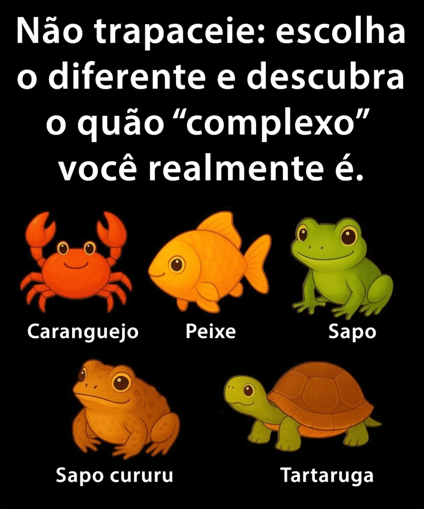 Não trapaceie: escolha o diferente e descubra o quão “complexo” você realmente é