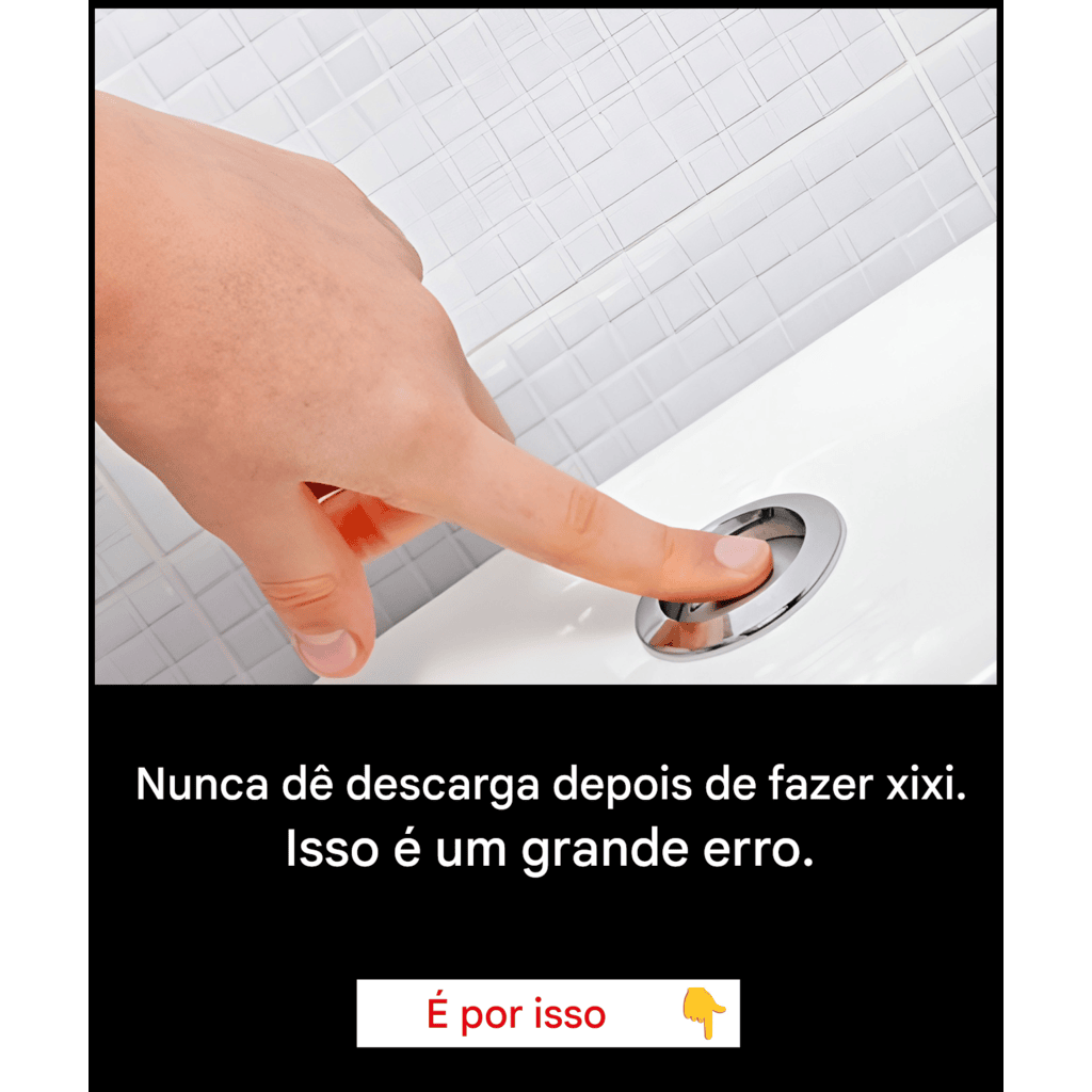 Por que é tão importante não dar descarga depois de fazer xixi no banheiro?
