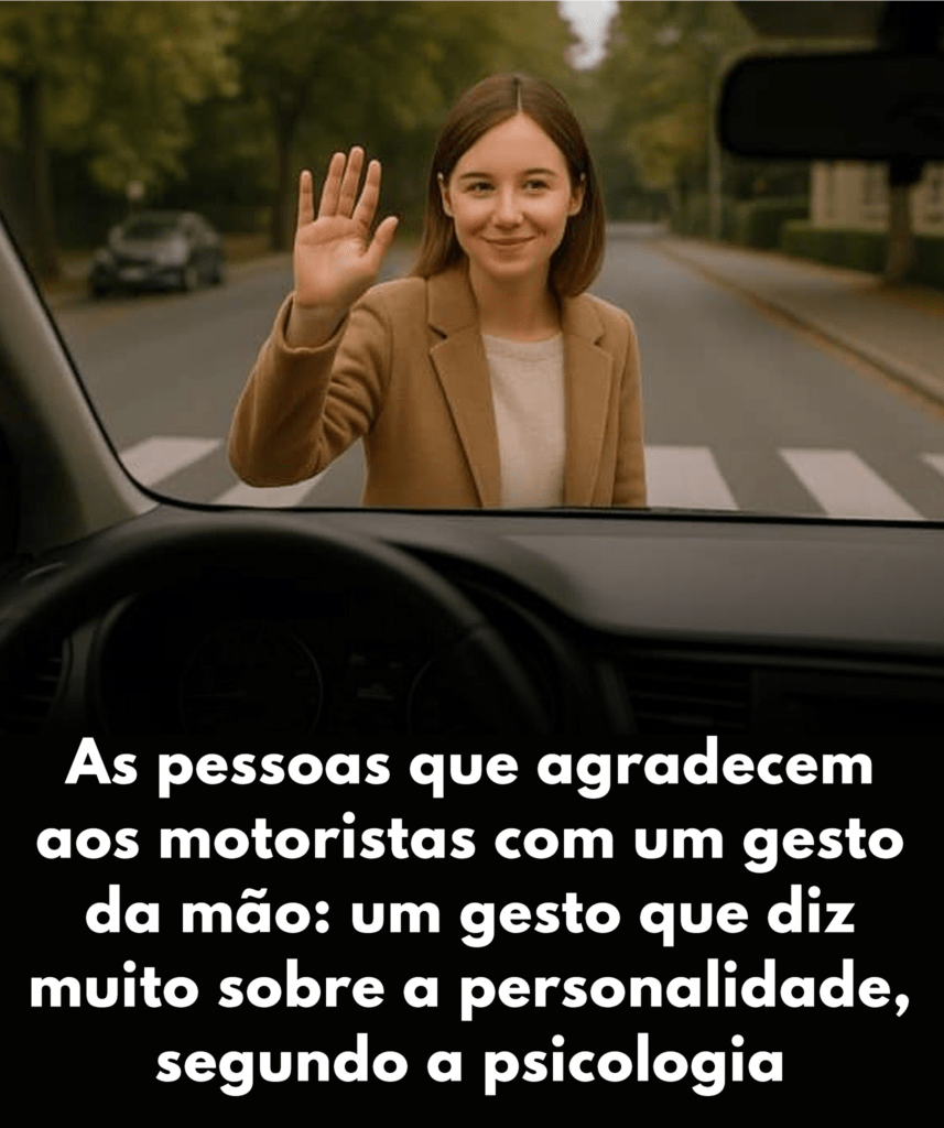 As pessoas que agradecem aos motoristas com um gesto da mão: um gesto que diz muito sobre a personalidade, segundo a psicologia