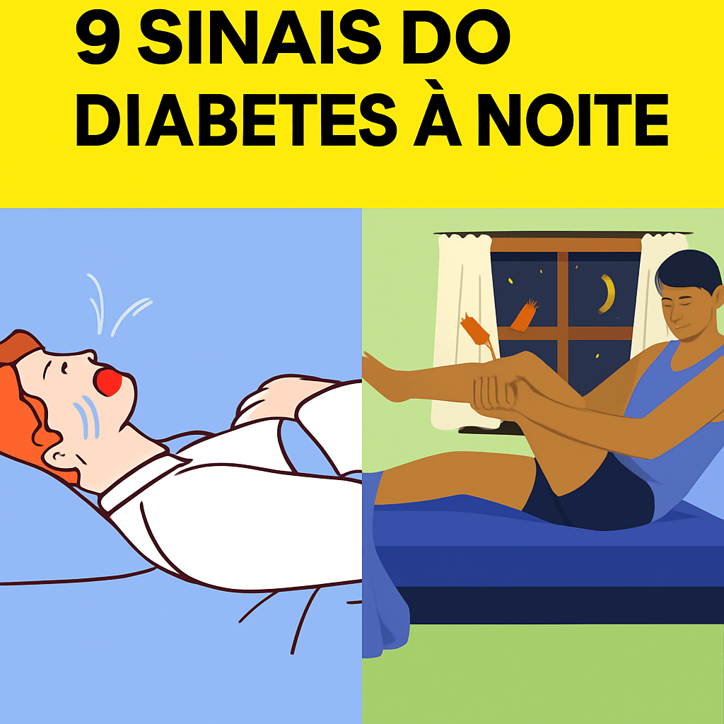 9 sinais de diabetes que aparecem à noite