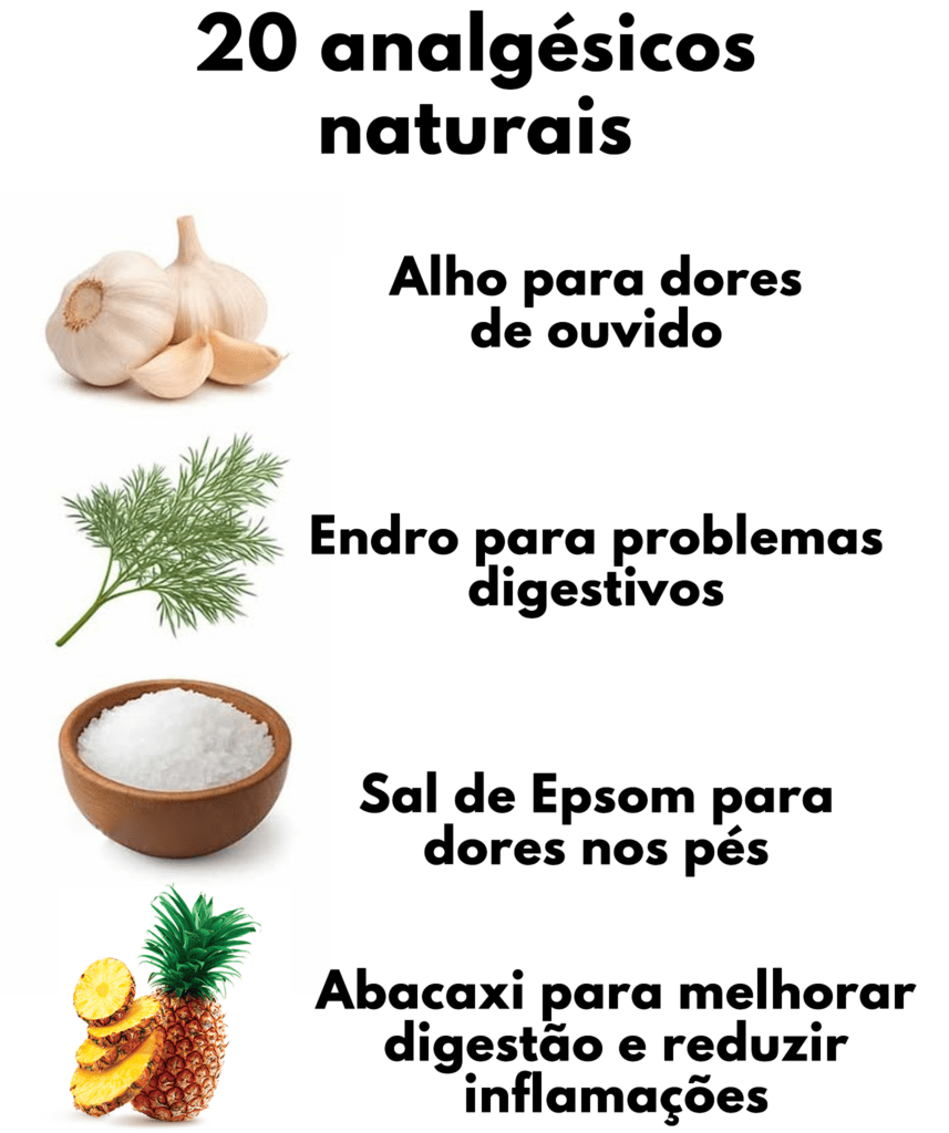 20 analgésicos naturais: opções acessíveis para aliviar desconfortos comuns