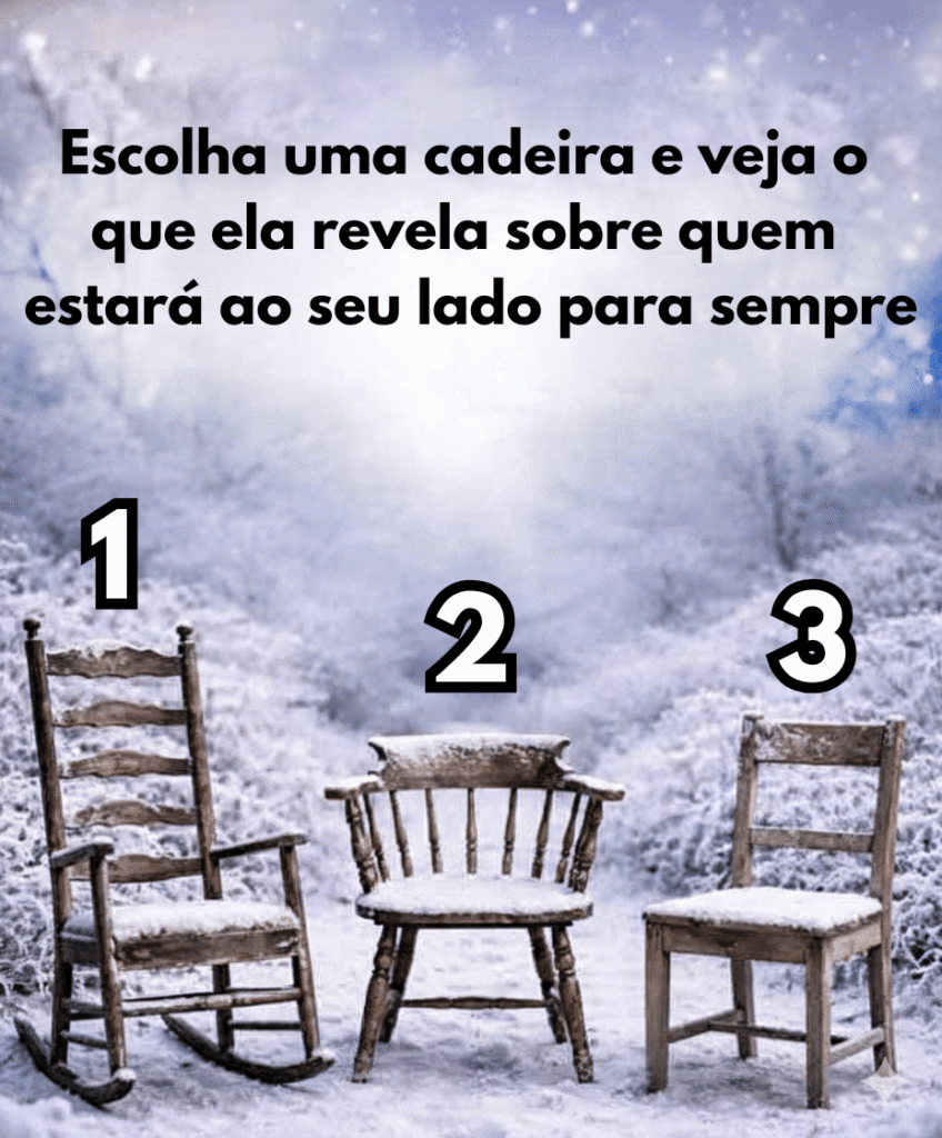Escolha uma cadeira e veja o que ela revela sobre quem estará ao seu lado para sempre