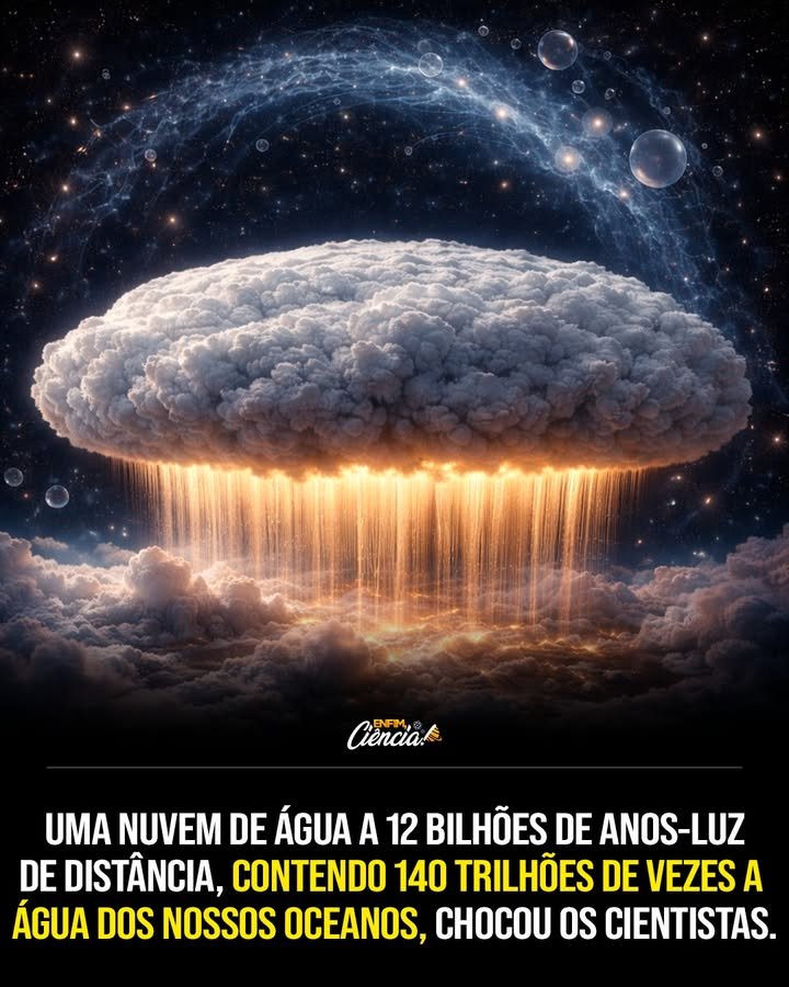 O que é o oceano cósmico descoberto pelos astrônomos? É uma imensa nuvem de água localizada a 12 bilhões de anos-luz, contendo 140 trilhões de vezes mais água do que todos os oceanos da Terra. Como essa nuvem de água foi identificada? Ela foi detectada ao redor do quasar APM 08279+5255, alimentado por um buraco negro supermassivo. Por que essa descoberta é tão impressionante? A quantidade colossal de água desafia nossa noção de escala e mostra que elementos essenciais à vida já existiam no início do universo. O que a presença de água no início do universo sugere? Indica que os ingredientes da vida podem ser comuns no cosmos, não exclusivos do nosso sistema solar. Qual é a importância da água na formação de vida? A água é fundamental para a vida como conhecemos, e sua presença em grandes quantidades sugere ambientes habitáveis precoces. Como essa descoberta afeta nossa compreensão do universo? Ela amplia as possibilidades de que ambientes habitáveis possam ter surgido antes do que se pensava. O que a luz dessa nuvem nos revela sobre o universo? A luz levou bilhões de anos para chegar até nós, revelando a química complexa do universo primitivo. Qual é o impacto emocional de contemplar essa nuvem? Provoca admiração e humildade, lembrando-nos dos mistérios ainda ocultos no cosmos. O que essa descoberta nos ensina sobre a curiosidade humana? Mostra que existem segredos além da nossa galáxia que continuam a expandir os limites da nossa curiosidade. Como essa nuvem de água desafia nossa percepção de escala? Com 140 trilhões de vezes mais água que todos os oceanos da Terra, ela redefine nossa compreensão de grandeza. Por que a descoberta de água em um quasar é significativa? Indica que elementos essenciais à vida estavam presentes quando o universo tinha apenas 1,6 bilhão de anos. Quais são as implicações para a busca por vida fora da Terra? Sugere que a vida pode ser mais comum no universo do que imaginamos, com ingredientes espalhados pelo cosmos. Como essa descoberta influencia a astrobiologia? Aumenta a esperança de encontrar ambientes habitáveis e vida em outras partes do universo. O que essa nuvem de água simboliza para a ciência? É um símbolo dos mistérios do cosmos e da contínua expansão do conhecimento humano. Como os cientistas reagem a descobertas como essa? Com fascínio e motivação para explorar mais, desvendando os segredos do universo. Qual é o papel dos buracos negros na formação de água no universo? Eles alimentam quasars, onde nuvens de água podem se formar, indicando processos complexos no universo primitivo. Como essa descoberta pode influenciar futuras pesquisas espaciais? Inspira novas missões e estudos para entender melhor a distribuição de água e vida no cosmos. O que essa nuvem nos diz sobre a evolução das galáxias? Mostra que a água estava presente enquanto galáxias nasciam e evoluíam, influenciando sua formação. Por que a descoberta de água em grandes quantidades é surpreendente? Porque revela que o universo primitivo já possuía os ingredientes necessários para a vida em abundância. Como essa nuvem de água desafia nossas expectativas sobre o universo? Ela sugere que o cosmos é mais rico e complexo do que imaginávamos, com potencial para abrigar vida em muitos lugares.