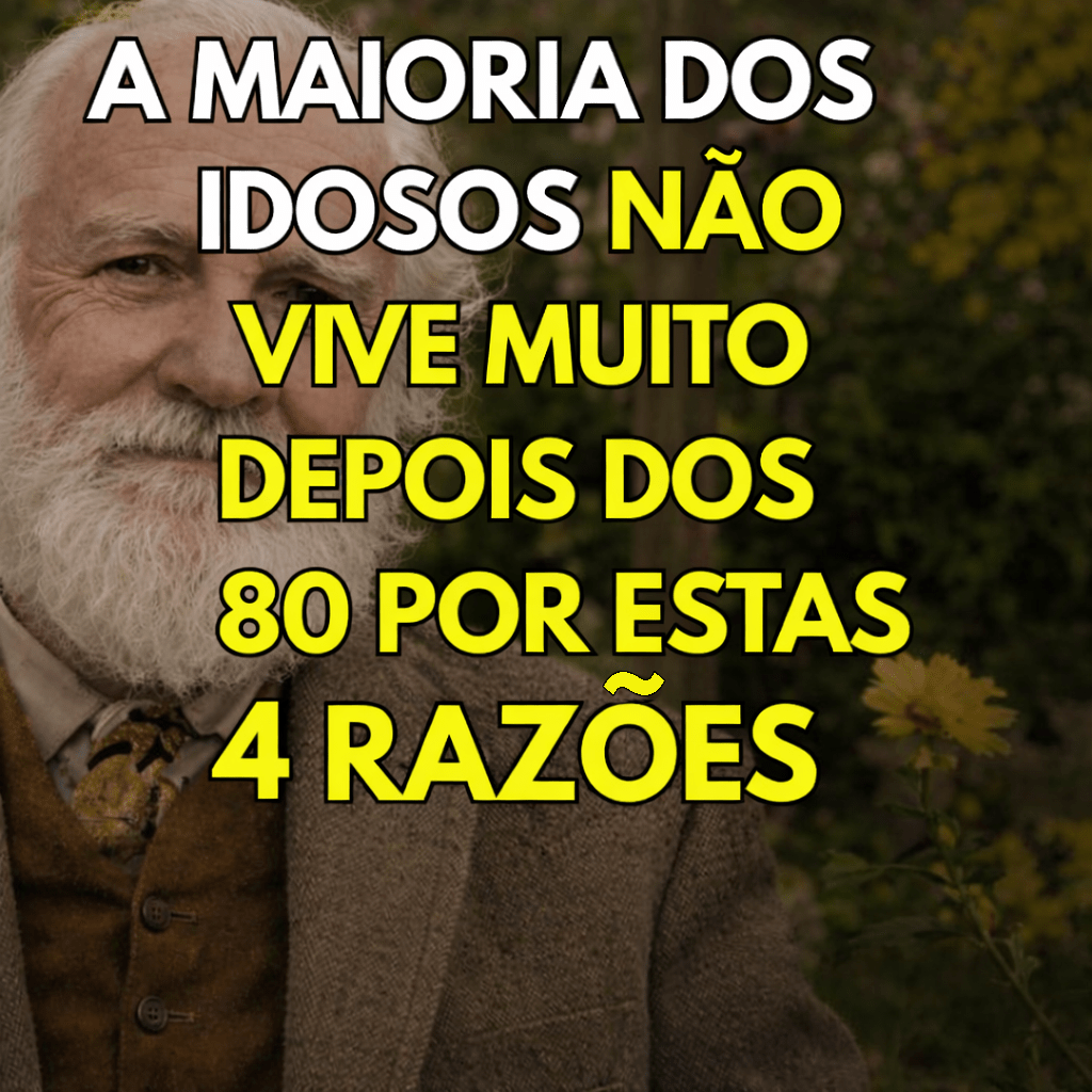 A maioria dos idosos não vive muito além dos 80 anos: estas são quatro razões