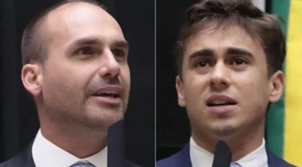 O que motivou o embate entre Nikolas Ferreira e Eduardo Bolsonaro? O embate surgiu de divergências pessoais que se tornaram públicas, gerando tensão entre os dois. Como Flávio Bolsonaro reagiu à situação? Flávio pediu equilíbrio e destacou a importância de superar diferenças em prol de um propósito comum. Por que é importante superar essas diferenças? Diferenças não resolvidas podem prejudicar todos os envolvidos e desviar o foco de objetivos maiores. Qual é o propósito comum mencionado por Flávio Bolsonaro? O propósito comum é a união em torno de objetivos políticos e ideológicos que beneficiem o país. Como a controvérsia pode impactar a imagem dos envolvidos? Conflitos públicos podem manchar a reputação e enfraquecer a posição política dos envolvidos. Quais são as consequências para o público? O público pode ficar confuso ou desiludido com divisões internas, afetando o apoio político. O que são as camisetas de apoio ao pré-candidato Flávio Bolsonaro? São produtos promocionais que expressam apoio à candidatura de Flávio à Presidência. Qual é o objetivo das camisetas de apoio? Fortalecer a imagem de Flávio Bolsonaro e engajar apoiadores em sua campanha. Como as camisetas podem influenciar a campanha de Flávio Bolsonaro? Elas podem aumentar a visibilidade e criar um senso de comunidade entre os apoiadores. Por que Flávio Bolsonaro é considerado um pré-candidato à Presidência? Flávio tem se destacado no cenário político e é visto como um potencial líder nacional. Como a controvérsia entre Nikolas e Eduardo afeta Flávio Bolsonaro? A controvérsia pode desviar a atenção de sua campanha e criar divisões entre seus apoiadores. Qual é a mensagem central de Flávio ao pedir equilíbrio? A mensagem é que a unidade é essencial para alcançar objetivos políticos e superar desafios. Como os apoiadores podem contribuir para a unidade? Apoiadores podem promover o diálogo e focar em objetivos comuns, minimizando conflitos. Qual é a importância do diálogo em situações de conflito? O diálogo permite a resolução pacífica de diferenças e fortalece a coesão do grupo. Como a união pode beneficiar a campanha de Flávio Bolsonaro? A união fortalece a campanha, aumenta o apoio popular e melhora a imagem pública. Qual é o papel da comunicação na política? A comunicação eficaz é crucial para transmitir ideias, resolver conflitos e engajar o público. Como a controvérsia pode ser uma oportunidade de crescimento? Ela pode incentivar o diálogo, fortalecer alianças e refinar estratégias políticas. Quais são os desafios de superar diferenças pessoais na política? Os desafios incluem egos, interesses divergentes e a necessidade de consenso. Como a superação de conflitos pode inspirar o público? Ela demonstra maturidade política e compromisso com o bem comum, inspirando confiança. Qual é a visão de Flávio Bolsonaro para o futuro do Brasil? Flávio busca um Brasil unido, forte e comprometido com valores conservadores. Como os valores conservadores influenciam a campanha de Flávio? Eles moldam suas políticas, atraem apoiadores e definem sua visão para o país. Por que é importante manter o foco em objetivos maiores? Focar em objetivos maiores garante progresso e evita que conflitos internos atrapalhem. Como a liderança pode guiar em tempos de controvérsia? Uma liderança forte promove unidade, resolve conflitos e mantém o grupo focado. Qual é o papel dos apoiadores na campanha de Flávio Bolsonaro? Apoiadores são essenciais para divulgar a mensagem, mobilizar eleitores e fortalecer a campanha. Como a campanha de Flávio pode se beneficiar de um ambiente político estável? Um ambiente estável facilita a implementação de políticas e aumenta a confiança pública. O que Flávio Bolsonaro espera alcançar com sua candidatura? Ele visa promover mudanças positivas, fortalecer o Brasil e unir a nação em torno de valores comuns.