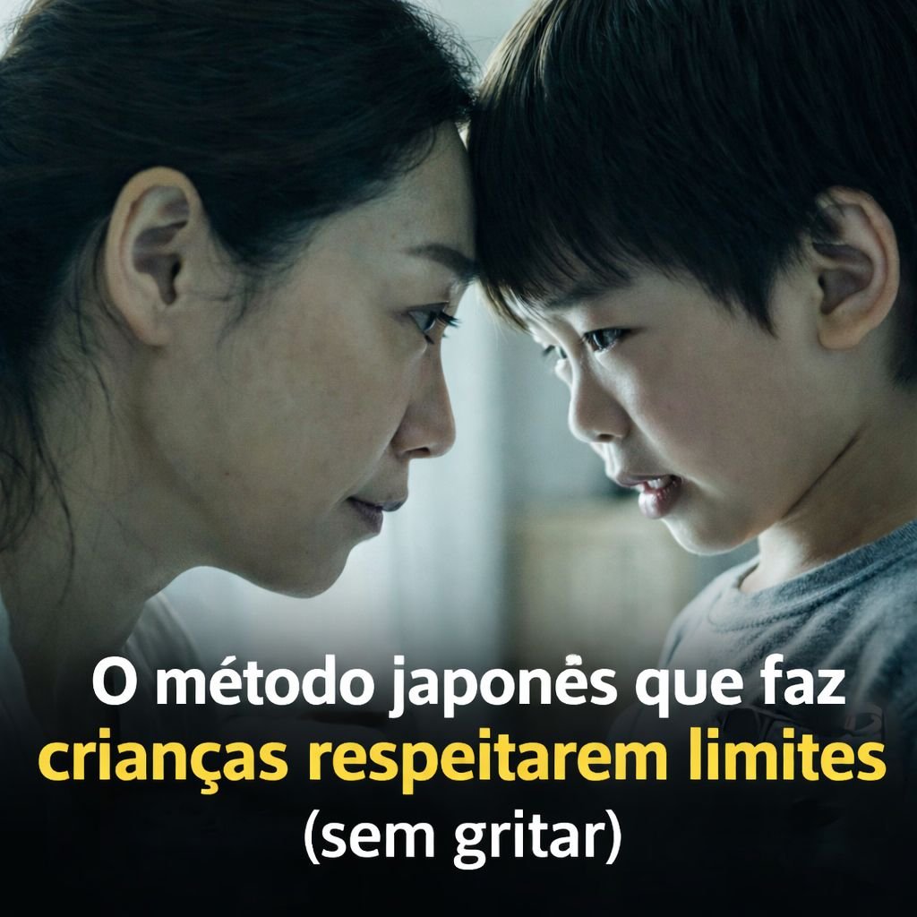 Você pode passar anos tentando corrigir um filho no grito e, ainda assim, perceber que nada realmente mudou. Por que isso acontece, se a bronca parece funcionar na hora? Porque o efeito mais visível quase sempre engana. A criança até para, se cala, recua. Mas será que ela entendeu o que fez ou apenas reagiu ao medo do adulto? Essa é a pergunta que muda tudo. Então o problema não está na falta de autoridade? Não exatamente. O ponto central é outro: **obedecer** por susto não é o mesmo que **aprender**. Quando o limite vem carregado de explosão, o que costuma ficar marcado não é a lição, mas a tensão. E isso cria um resultado frágil, que dura pouco. Mas se o grito interrompe o comportamento, por que ele não resolve? Porque, em vez de reflexão, ele ativa defesa. Em estado de medo, a criança não está focada em compreender consequências, e sim em se proteger. Parece detalhe, mas é justamente aí que muita gente se surpreende: o silêncio depois da bronca pode parecer respeito, quando na verdade é apenas retração. Se não é no grito, então como impor limites de verdade? A resposta passa por uma ideia simples, embora difícil de praticar: fazer a criança perceber a ligação entre o que ela faz e o que acontece depois. Em vez de castigos soltos, entram em cena as **consequências naturais**. E esse ponto muda completamente a dinâmica. Como isso funciona na prática? Se um brinquedo é quebrado por descuido, ele deixa de estar disponível para a brincadeira. Se a criança derrama suco, ela ajuda a limpar. Se danifica algo, participa de consertar ou repor. Parece básico, mas há um detalhe que quase ninguém nota: quando a consequência tem relação direta com o ato, o aprendizado deixa de ser abstrato e vira experiência. Então punir sem conexão atrapalha? Muitas vezes, sim. Tirar o videogame porque houve demora no banho, por exemplo, pode até gerar irritação ou obediência momentânea, mas não ensina com clareza o sentido do limite. A criança percebe a força do adulto, não necessariamente a lógica da situação. E sem lógica, o comportamento tende a voltar. Mas isso não seria permissividade disfarçada? É aqui que a maioria se confunde. **Calma** não significa fraqueza. **Serenidade** não é ausência de regra. Na verdade, a autoridade mais sólida costuma aparecer sem volume alto. Ela se sustenta em **constância**, **coerência** e **clareza**. E onde entra o tal método japonês nisso tudo? Antes de responder diretamente, vale observar um princípio que ajuda a entender essa abordagem: crianças aprendem muito mais com o que veem do que com o que ouvem. Existe um ditado japonês que diz que elas aprendem com as costas dos pais. O que isso quer dizer? Que o comportamento do adulto ensina o tempo todo, mesmo em silêncio. Se os pais pedem calma, mas reagem com explosões, qual mensagem prevalece? Se exigem organização, mas vivem no caos, o que a criança absorve? O que acontece depois muda tudo, porque os filhos passam a copiar menos o discurso e mais o exemplo. Nesse cenário, a **coerência** vira uma forma silenciosa de autoridade. Mas qual é, afinal, o coração desse método japonês? É educar com **limites firmes**, sem gritos e sem punições desconectadas, usando consequências ligadas ao comportamento e foco na **formação do caráter**. Em vez de tentar controlar a reação da criança naquele minuto, a proposta é ajudá-la a entender o impacto real das próprias escolhas ao longo do tempo. E por que isso tem tanta força? Porque o objetivo não é vencer a discussão do dia, mas construir **compreensão**, **responsabilidade** e **autocontrole**. A criança deixa de agir apenas para evitar castigo e começa, aos poucos, a perceber causa e efeito. Isso fortalece não só o comportamento, mas a relação. Ainda assim, falta uma peça importante: como manter isso sem cair na permissividade? Com poucas regras, porém **firmes**. Limites estáveis não aprisionam; eles dão segurança. Sem referências claras, muitas crianças testam tudo o tempo todo. Com referências consistentes, elas entendem até onde podem ir e se sentem mais protegidas. No fim, o método japonês não propõe pais frios nem filhos sem frustração. Propõe algo mais exigente: adultos capazes de sustentar o limite com intenção, exemplo e calma. E talvez seja justamente por isso que ele incomode tanto no começo — porque, antes de corrigir a criança, ele obriga o adulto a olhar para a própria forma de reagir.