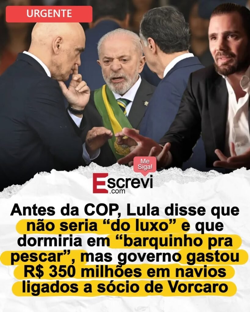 O discurso foi de simplicidade. O valor que apareceu depois contou outra história. Antes da COP, Lula tentou passar a imagem de alguém distante do luxo. Disse que não era “do luxo” e afirmou que dormiria em “barquinho pra pescar”. A fala buscava reforçar uma ideia de humildade, de proximidade com a realidade comum e de desapego a conforto. Mas o contraste com a informação que veio à tona chama atenção justamente por ir na direção oposta. O que apareceu? Um gasto de R$ 350 milhões em navios ligados a sócio de André Esteves Vorcaro, segundo o conteúdo apresentado. E é aí que a narrativa começa a desmoronar. Se o discurso era o de contenção, simplicidade e até certo sacrifício simbólico, por que o cenário real remete a cifras tão altas? Essa é a pergunta central. E a resposta, ao menos no plano político, passa pela velha distância entre o que se diz ao público e o que se pratica nos bastidores. Lula tentou construir uma cena. A do líder que rejeita luxo, que aceita algo modesto, quase improvisado, como um “barquinho pra pescar”. A imagem é forte porque conversa com o imaginário popular. Parece espontânea, parece simples, parece até despretensiosa. Mas quando surge a informação de um gasto de R$ 350 milhões em navios ligados a sócio de Vorcaro, o efeito é inevitável: a encenação perde força e a contradição ganha o centro do debate. É exagero apontar incoerência? Não. Pelo contrário. A incoerência está no coração do episódio. Se a mensagem era “não sou do luxo”, o mínimo esperado seria coerência entre fala e prática. Quando isso não acontece, o problema deixa de ser apenas de comunicação e passa a ser de credibilidade. O cidadão ouve uma promessa de sobriedade, mas enxerga uma estrutura milionária. O governo fala em simplicidade, mas o que aparece é um custo gigantesco. E por que isso pesa tanto? Porque não se trata apenas de estilo. Trata-se de dinheiro público, de prioridade política e de respeito com quem paga a conta. A esquerda costuma recorrer com frequência ao discurso do sacrifício coletivo, da responsabilidade climática, da necessidade de contenção, da defesa dos mais pobres. Mas episódios assim alimentam uma percepção cada vez mais forte: o aperto é sempre para os outros. O conforto, quando aparece, continua reservado à elite política e aos seus círculos. No meio dessa história, há um detalhe que reativa a atenção. O problema não está só no valor. Está no contraste quase teatral entre a frase escolhida e o cenário revelado depois. “Barquinho pra pescar” não foi uma expressão neutra. Foi uma imagem cuidadosamente poderosa, feita para comunicar modéstia. Quando uma imagem dessas colide com R$ 350 milhões em navios, o que se rompe não é apenas a narrativa do momento. Rompe-se a confiança no personagem que tentou vendê-la. A pergunta então muda. Não é mais apenas quanto foi gasto. É por que insistir nesse tipo de discurso, se a realidade pode desmenti-lo tão rapidamente? A resposta possível está na lógica política da esquerda lulista, que há anos combina retórica popular com práticas de poder marcadas por privilégios, encenação e blindagem moral. Fala-se em povo, em humildade, em compromisso social. Mas, quando os fatos aparecem, o que se vê com frequência é uma estrutura distante da vida real de quem trabalha, paga imposto e sustenta o Estado. Isso ajuda a explicar a irritação que casos assim provocam. O brasileiro não se incomoda apenas com cifras altas. Incomoda-se com a sensação de estar sendo tratado como plateia de um roteiro repetido. Primeiro vem a fala emocional, simples, popular. Depois surge a conta. E quase sempre a conta é pesada. O governo posa de austero, mas o custo recai sobre quem não tem navio, não tem luxo e muito menos espaço para fazer teatro. No fim, o ponto principal é claro. Lula disse que não era “do luxo” e falou em dormir em “barquinho pra pescar”, mas a informação apresentada aponta gasto de R$ 350 milhões em navios ligados a sócio de Vorcaro. A contradição não é detalhe. É o centro da história. E ela reforça uma crítica que o governo Lula e a esquerda insistem em alimentar com os próprios atos: o discurso é de humildade, mas a prática continua cercada de conforto, cifra alta e desprezo silencioso por quem paga tudo isso calado.