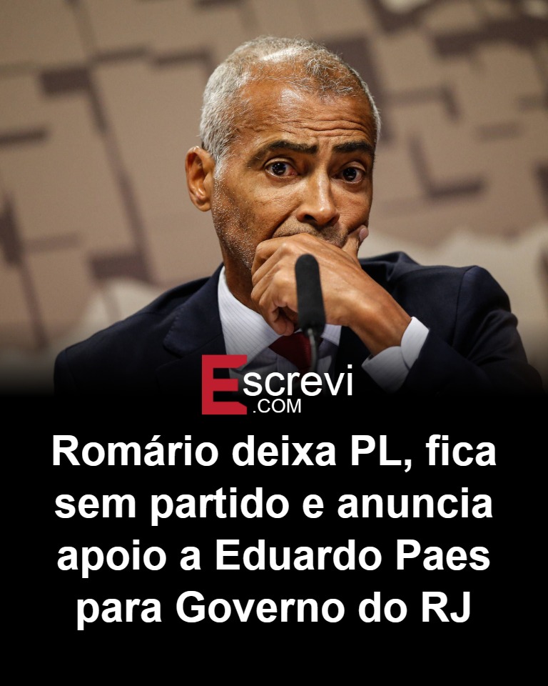 Quem acompanha a política do Rio de Janeiro já percebeu que, por aqui, a velha guarda da esquerda e da velha política sempre dá um jeito de se reencontrar. Promessas de renovação aparecem em época de eleição, mas na hora decisiva, os acordos de bastidor falam mais alto. E o eleitor conservador, mais uma vez, fica com a sensação de ter sido usado. Por que Romário saiu do PL? Ele decidiu encerrar o ciclo no partido ligado a Jair e Flávio Bolsonaro e anunciou que ficará sem partido, enquanto declara apoio público a Eduardo Paes para o governo do Rio de Janeiro. Romário foi eleito surfando na imagem de ídolo popular, falando em defender o povo e bater de frente com privilégios. Mas, na prática, o que se vê é um senador que se afastou do Senado para comentar Copa em canal de internet, precisou recuar depois da pressão popular sobre o salário e ainda enfrenta na Justiça uma cobrança milionária de mais de 32 milhões de reais. O que significa apoiar Eduardo Paes? Significa se alinhar a um candidato que conta com o apoio de Lula e da esquerda, mesmo Romário dizendo que não precisa concordar em tudo com ele. Na prática, é um movimento que fortalece o campo lulista no Rio. Onde fica o compromisso com direita? Na retórica. Ao sair do PL justamente às vésperas da campanha, Romário enfraquece a base conservadora no estado e ajuda a consolidar o projeto de poder que Lula e seus aliados querem no Rio. Por que essa decisão agora? Ele diz que amadureceu a escolha nos últimos meses e que é apenas o fim de um ciclo político. Mas o timing, coincidindo com pesquisas que colocam Paes na frente, levanta a pergunta que muitos fazem em voz baixa: é convicção ou conveniência? Até quando o eleitor vai aceitar ver gente eleita com voto conservador migrando, na hora H, para o colo de quem sempre representou a velha política do Rio? Essa é a conta que, mais cedo ou mais tarde, chega nas urnas.