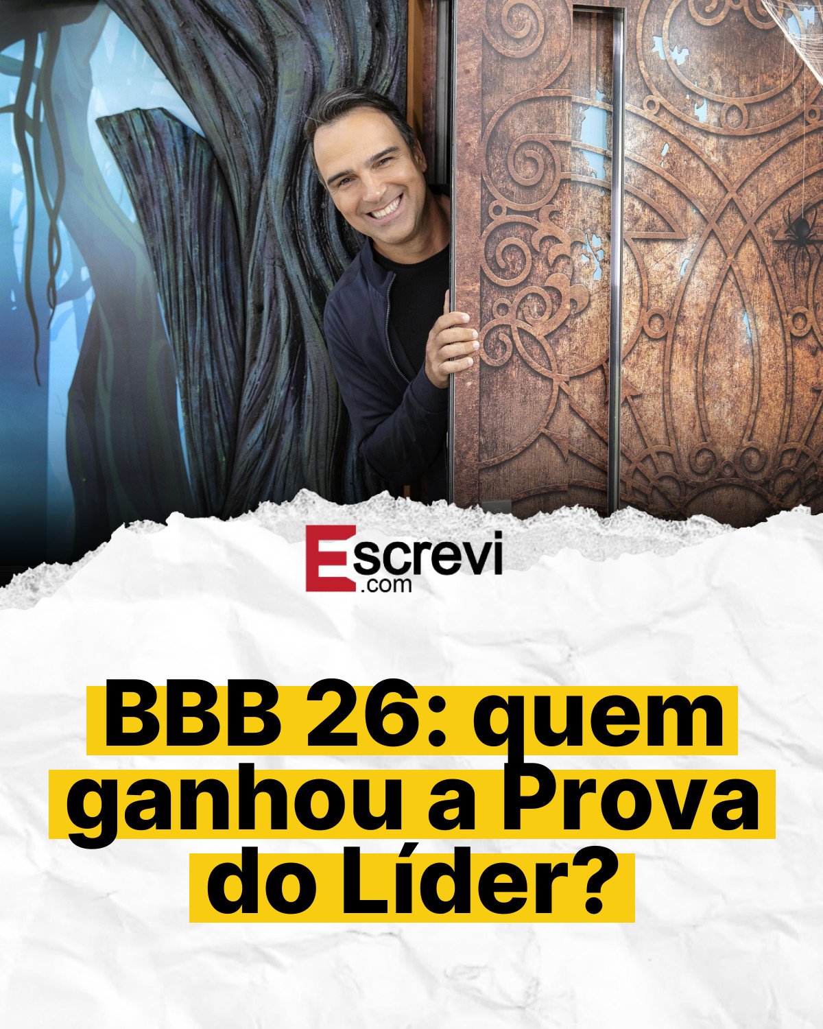BBB 26: quem ganhou a Prova do Líder? card branco