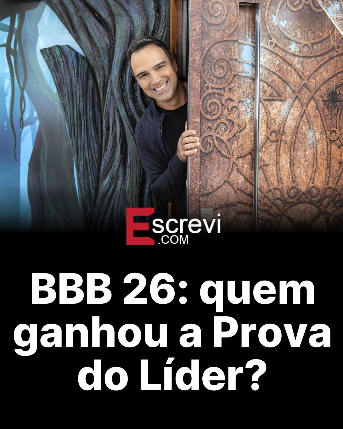 BBB 26: quem ganhou a Prova do Líder? card preto