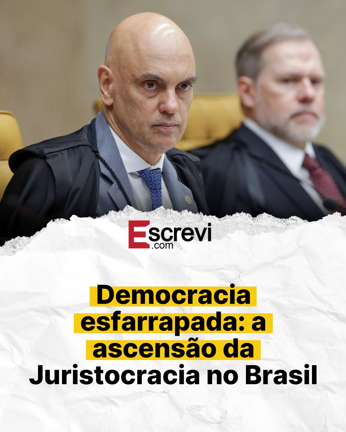 Democracia esfarrapada: a ascensão da Juristocracia no Brasil card branco