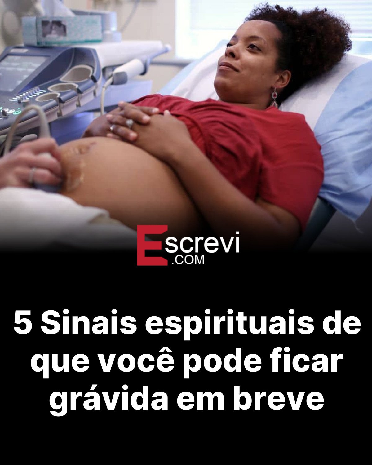 5 Sinais espirituais de que você pode ficar grávida em breve card preto