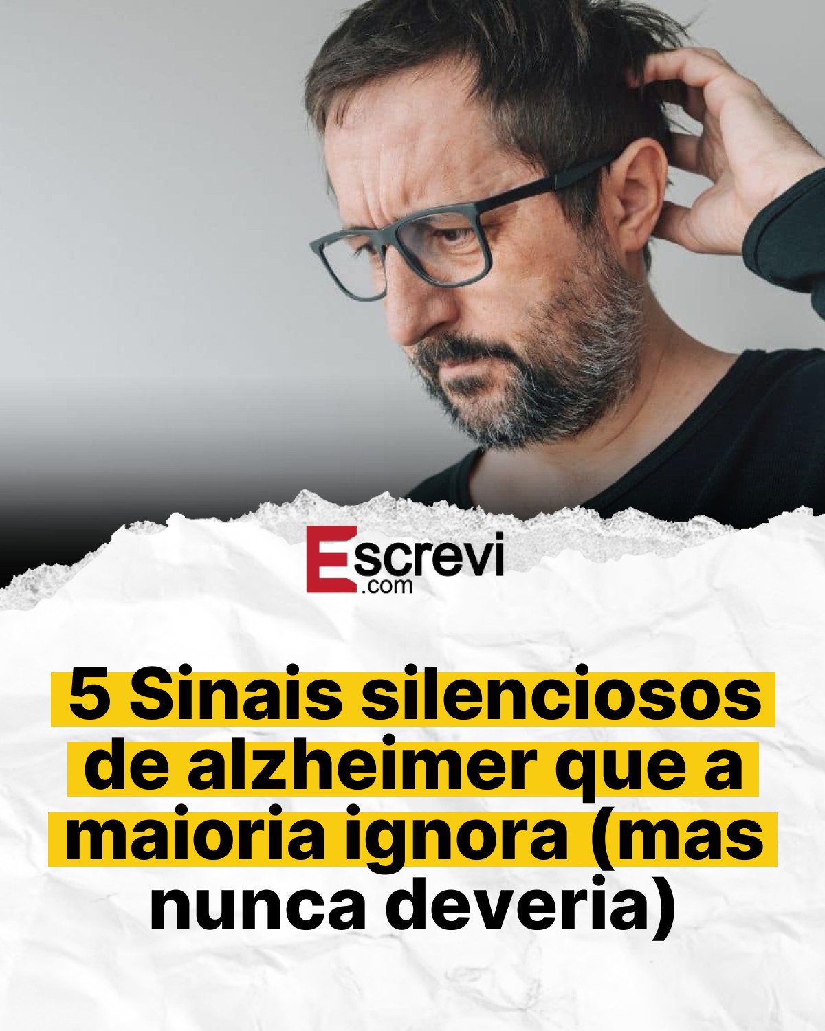 5 Sinais silenciosos de alzheimer que a maioria ignora (mas nunca deveria) card branco