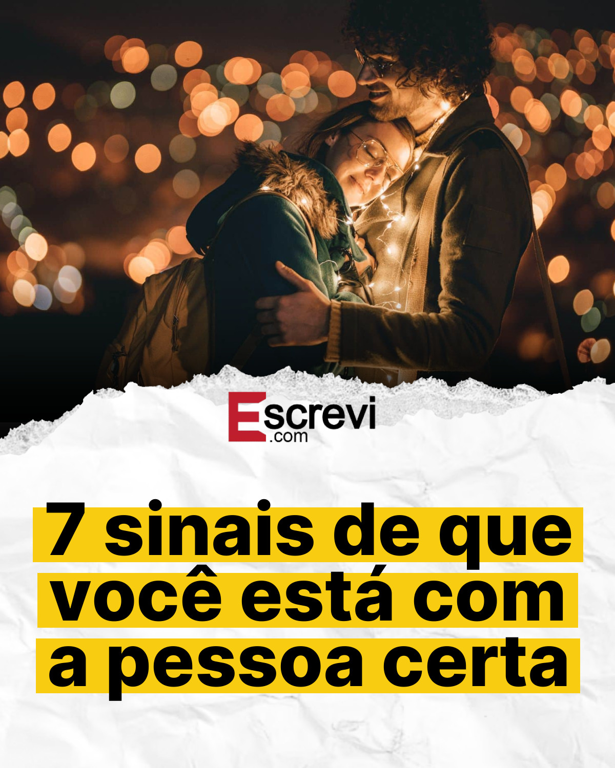 7 sinais de que você está com a pessoa certa card branco