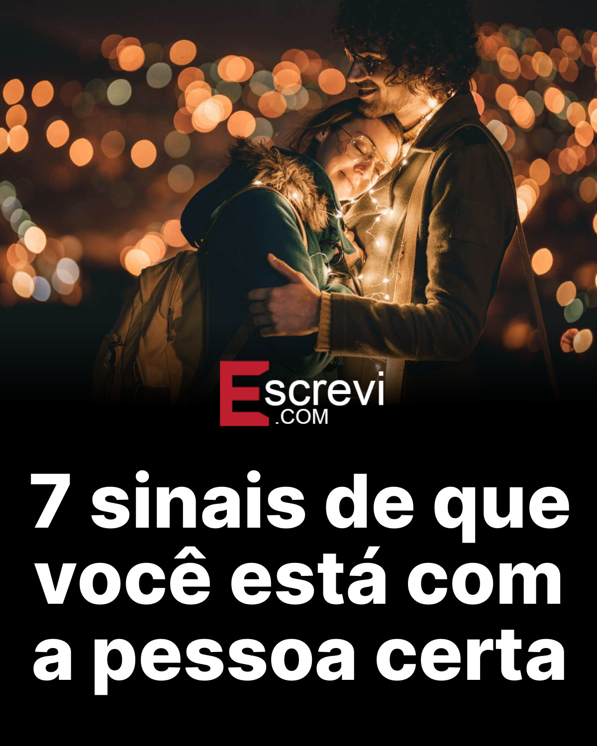 7 sinais de que você está com a pessoa certa card preto