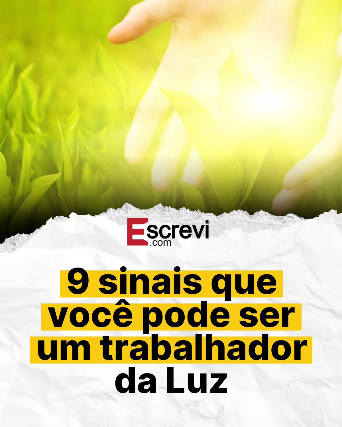 9 sinais que você pode ser um trabalhador da Luz card branco