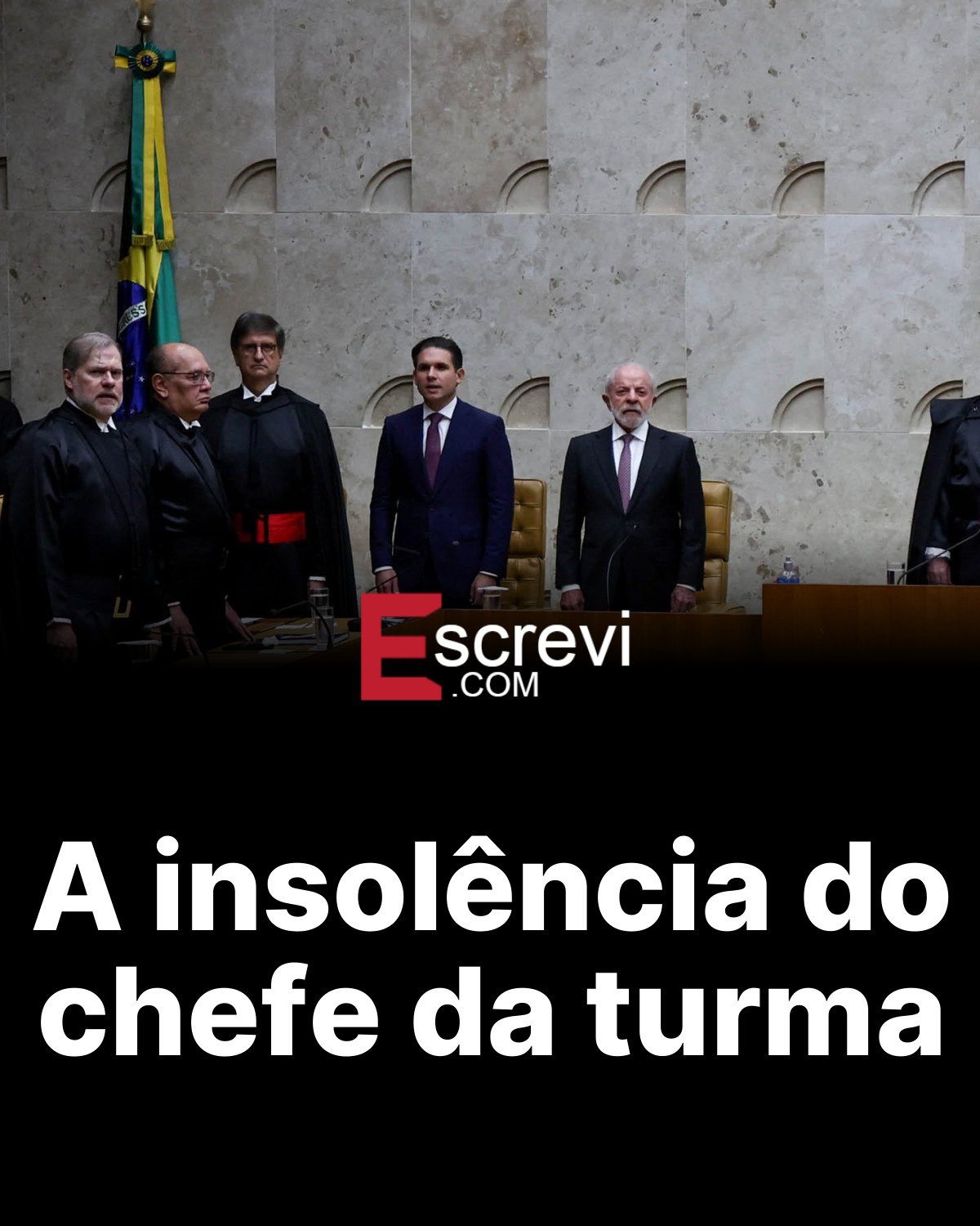 A insolência do chefe da turma card preto