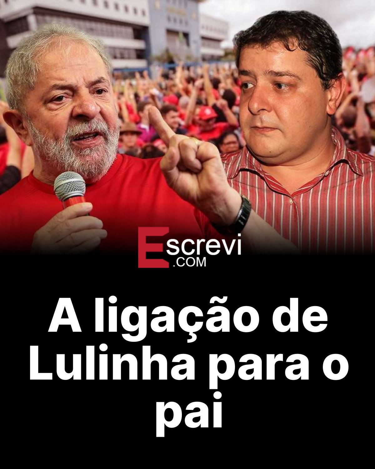 A ligação de Lulinha para o pai card preto