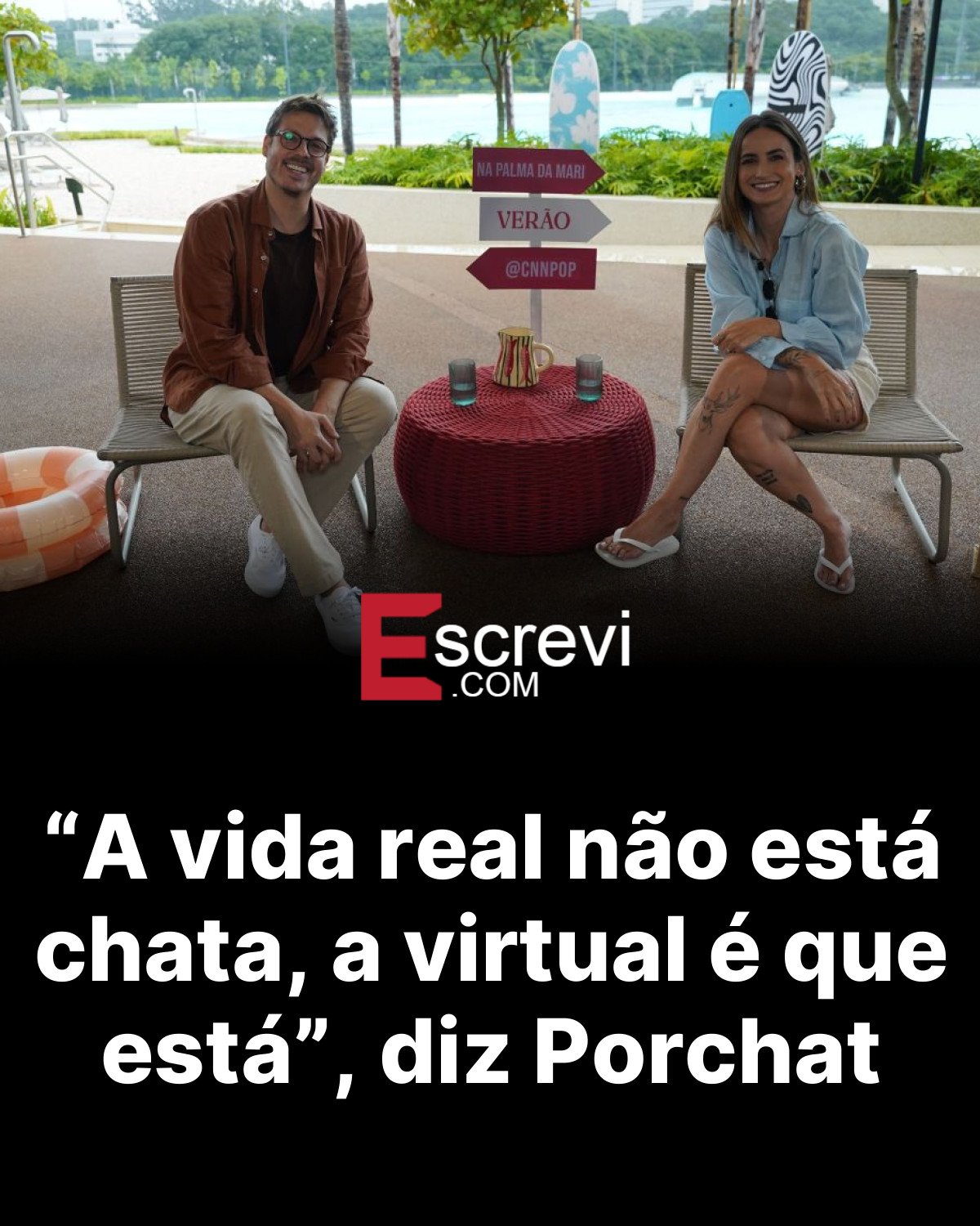 “A vida real não está chata, a virtual é que está”, diz Porchat card preto