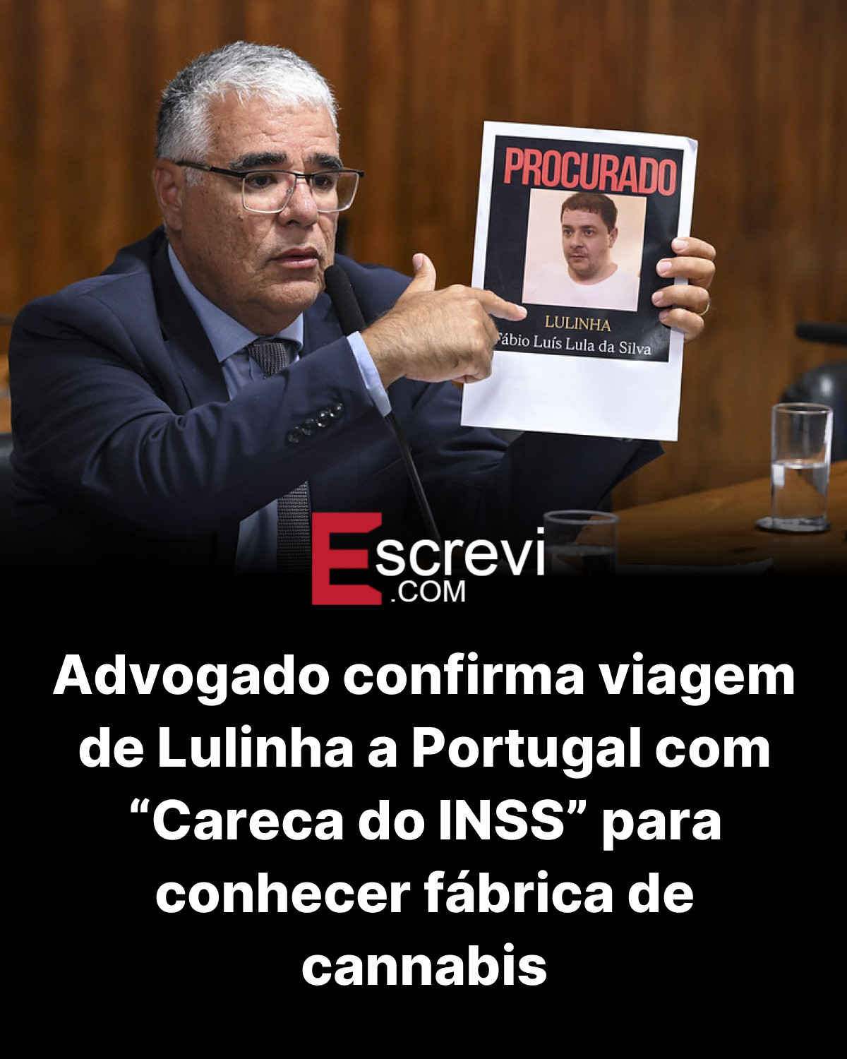 Advogado confirma viagem de Lulinha a Portugal com “Careca do INSS” para conhecer fábrica de cannabis card preto