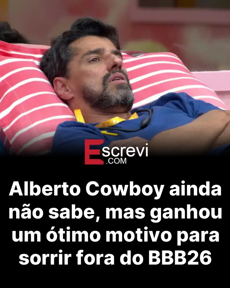 Alberto Cowboy ainda não sabe, mas ganhou um ótimo motivo para sorrir fora do BBB26 card preto