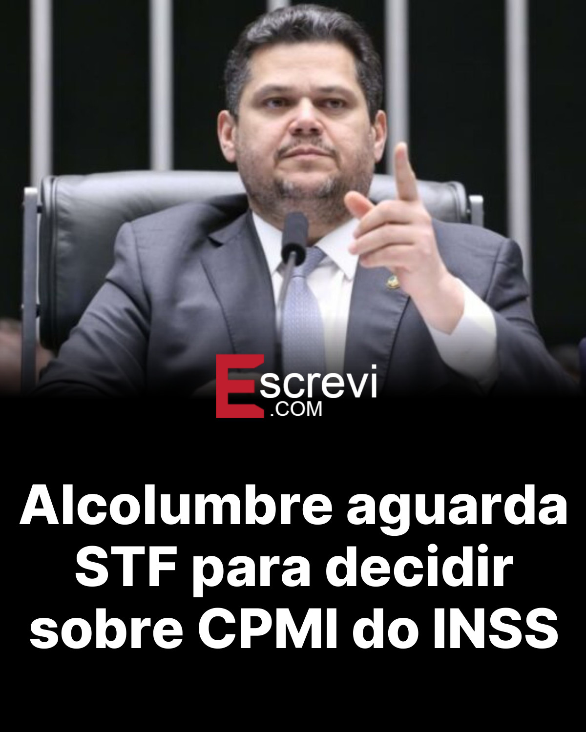 Alcolumbre aguarda STF para decidir sobre CPMI do INSS card preto