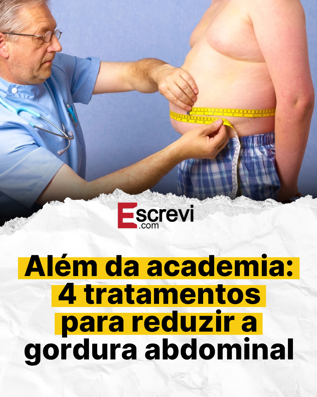 Além da academia: 4 tratamentos para reduzir a gordura abdominal card branco