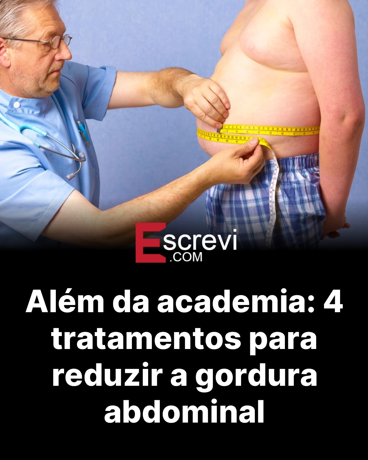 Além da academia: 4 tratamentos para reduzir a gordura abdominal card preto