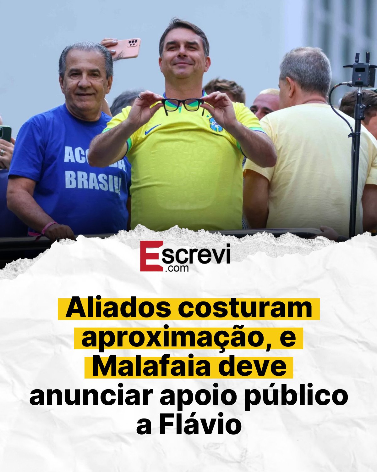 Aliados costuram aproximação, e Malafaia deve anunciar apoio público a Flávio card branco